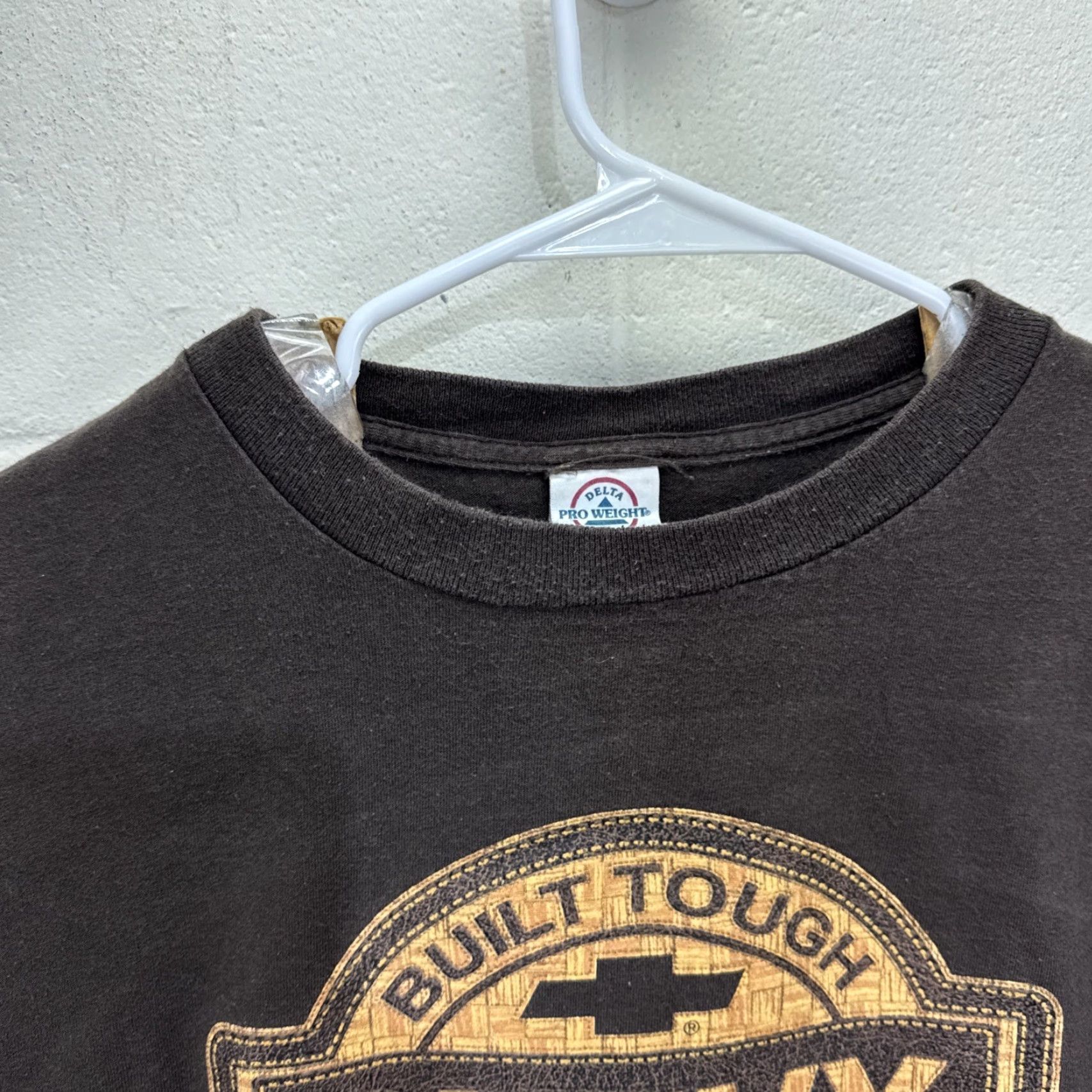 Delta VINTAGE Chevrolet T-Shirt Men 2XL Crew Neck Short Sleeve Brown Logo Retro 90s Size US XXL / EU 58 / 5 - 4 Thumbnail