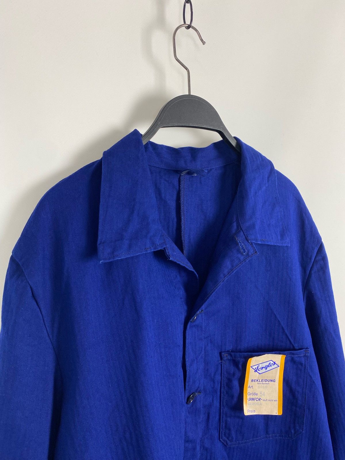 Vintage 70s 80s Vintage German Forglos HBT Sanfor Work Chore Jacket Size US L / EU 52-54 / 3 - 3 Thumbnail