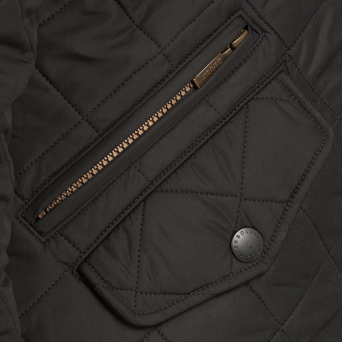 Barbour *LIKE NEW* Barbour Powell Quilted Jacket - Black Sz L Size US L / EU 52-54 / 3 - 4 Thumbnail