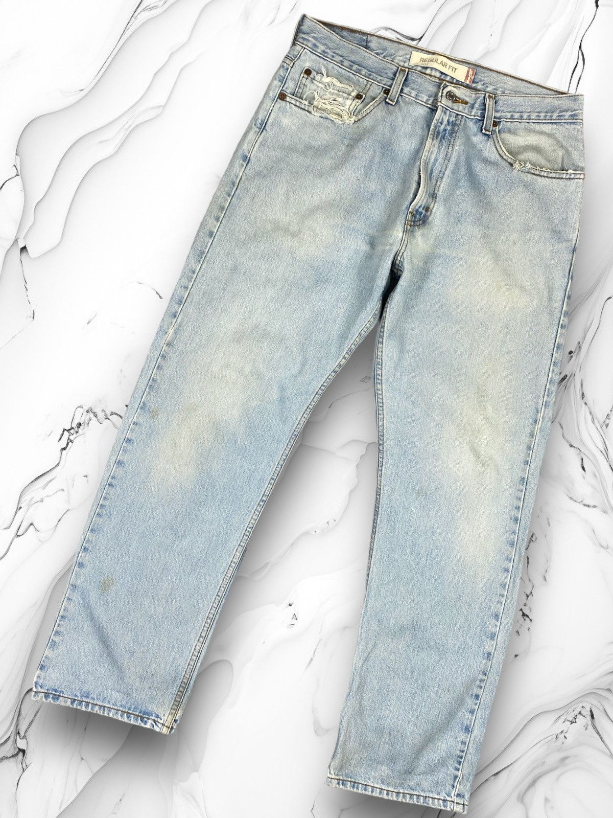 Levi's Vintage Levis 505 Distressed Jeans Size US 34 / EU 50 - 1 Thumbnail