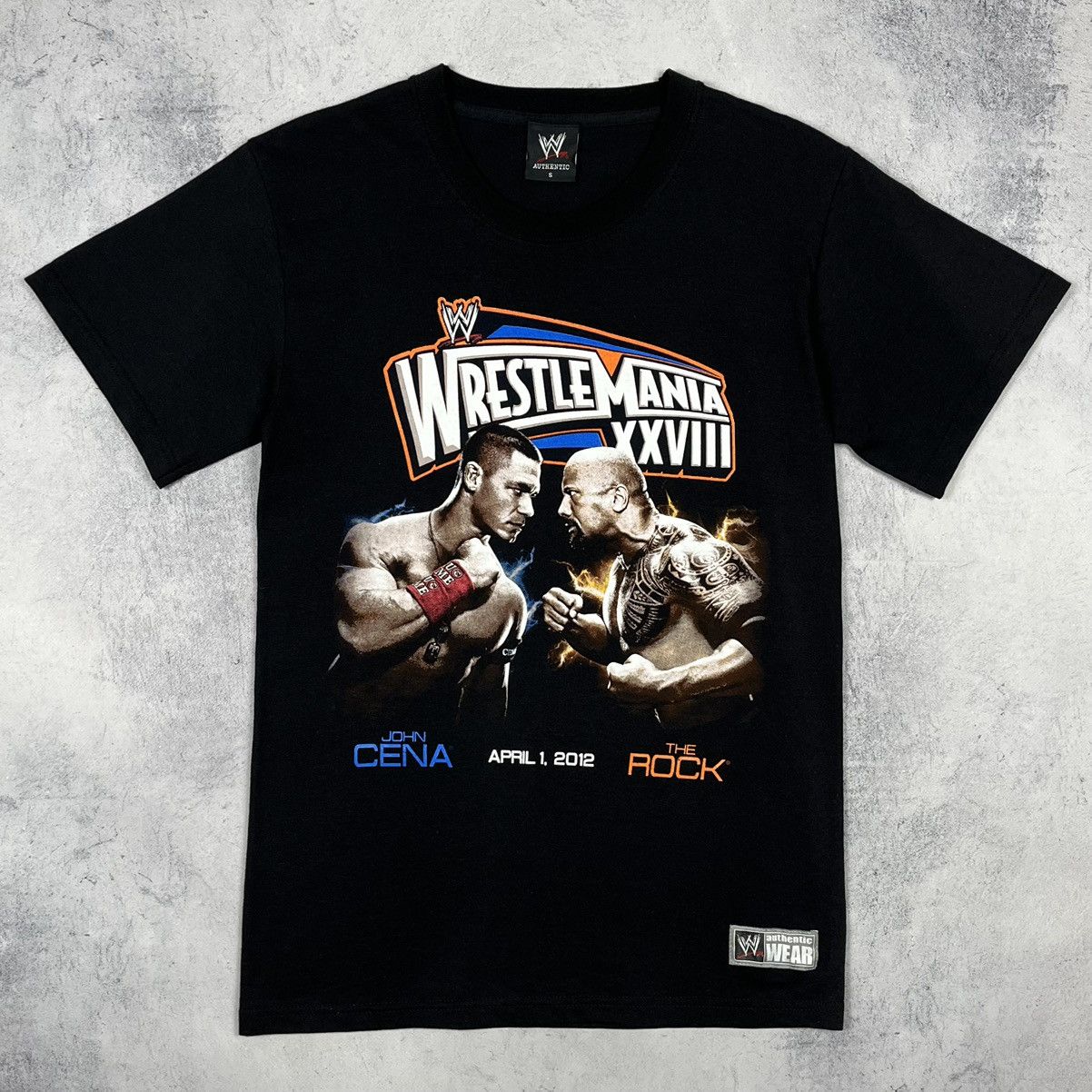 WWE Vintage WWE Wrestlemania John Cena vs The Rock tee 2012 Size US S / EU 44-46 / 1 - 2 Thumbnail