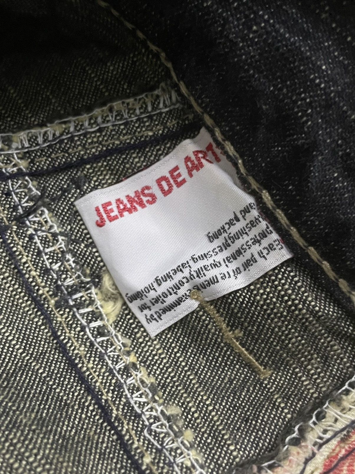 Japanese Brand Jeans De Art Mud Wash Whiskers Loose Jeans Size US 29 - 20 Thumbnail