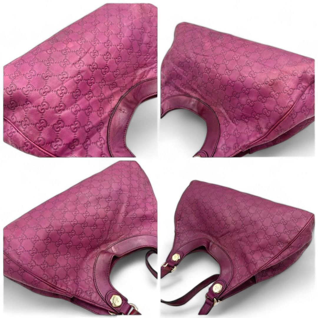 Gucci Gucci - shoulder bag purple bodeaux GG pattern patent Size ONE SIZE - 11 Thumbnail