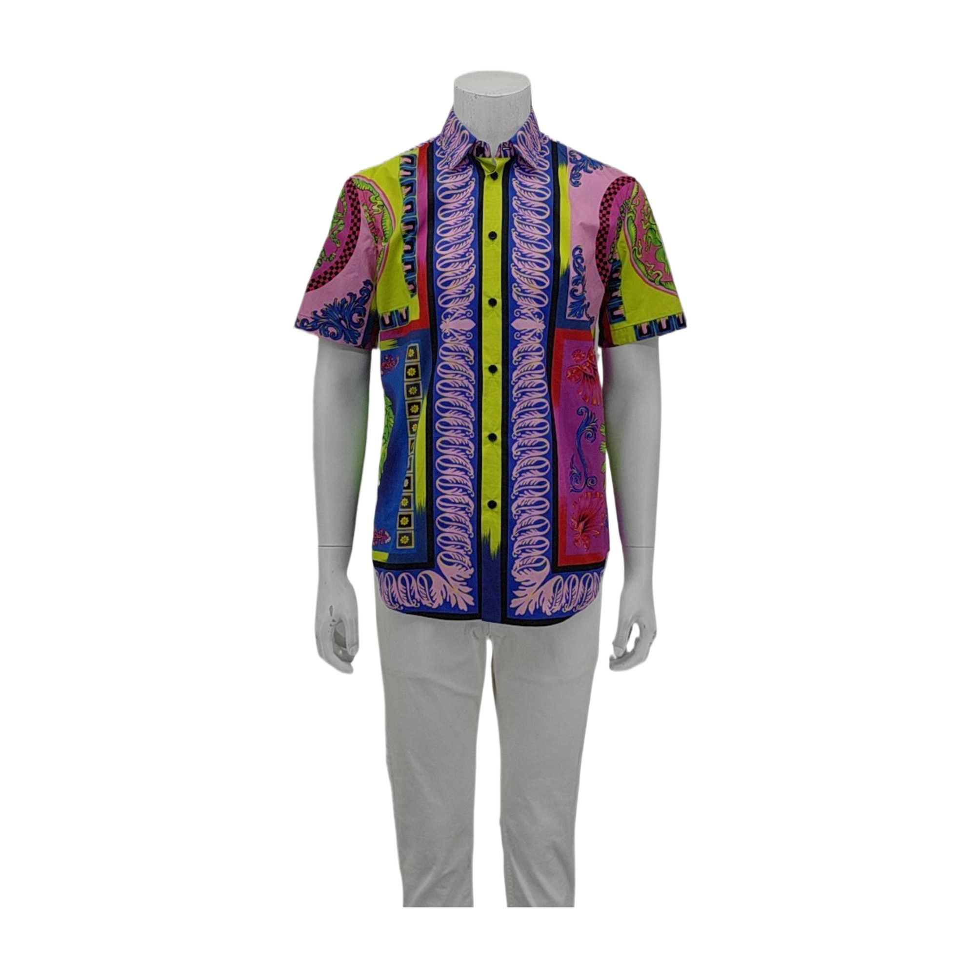 Versace Versace Baroque Medusa Short Sleeve Shirt S Size US S / EU 44-46 / 1 - 1 Thumbnail