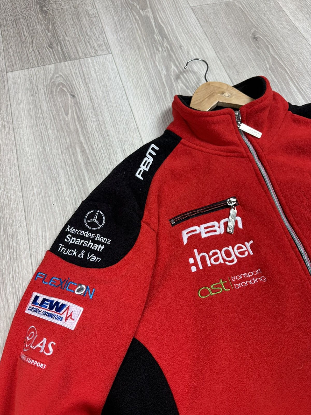 Ducati × Mercedes-Benz × Vintage Very Rare Racing Fleece Jacket Be Wiser Ducati Mercedes Size US M / EU 48-50 / 2 - 8 Thumbnail