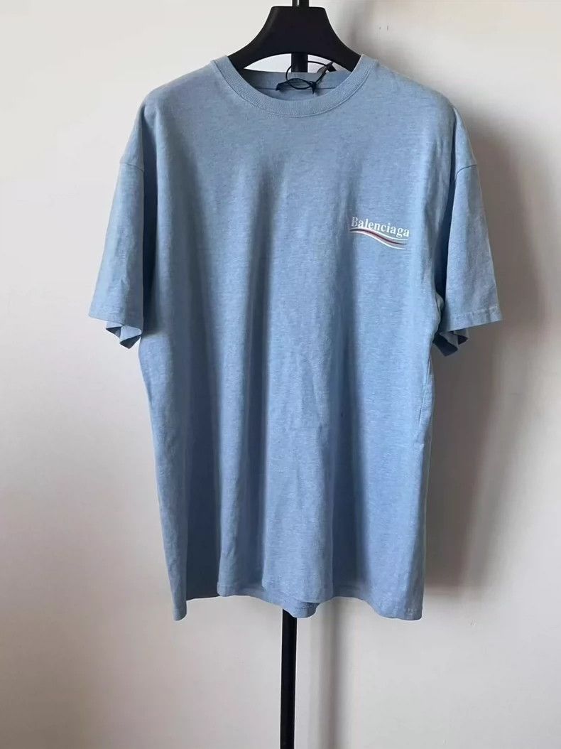 Balenciaga Cola Print Regular Crew Neck Short Sleeve T-Shi