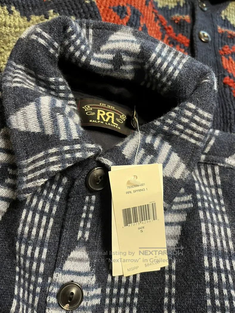 RRL Ralph Lauren RRL Ralph Lauren Wool printed sweater shirt plaid retro ja Size US S / EU 44-46 / 1 - 2 Thumbnail