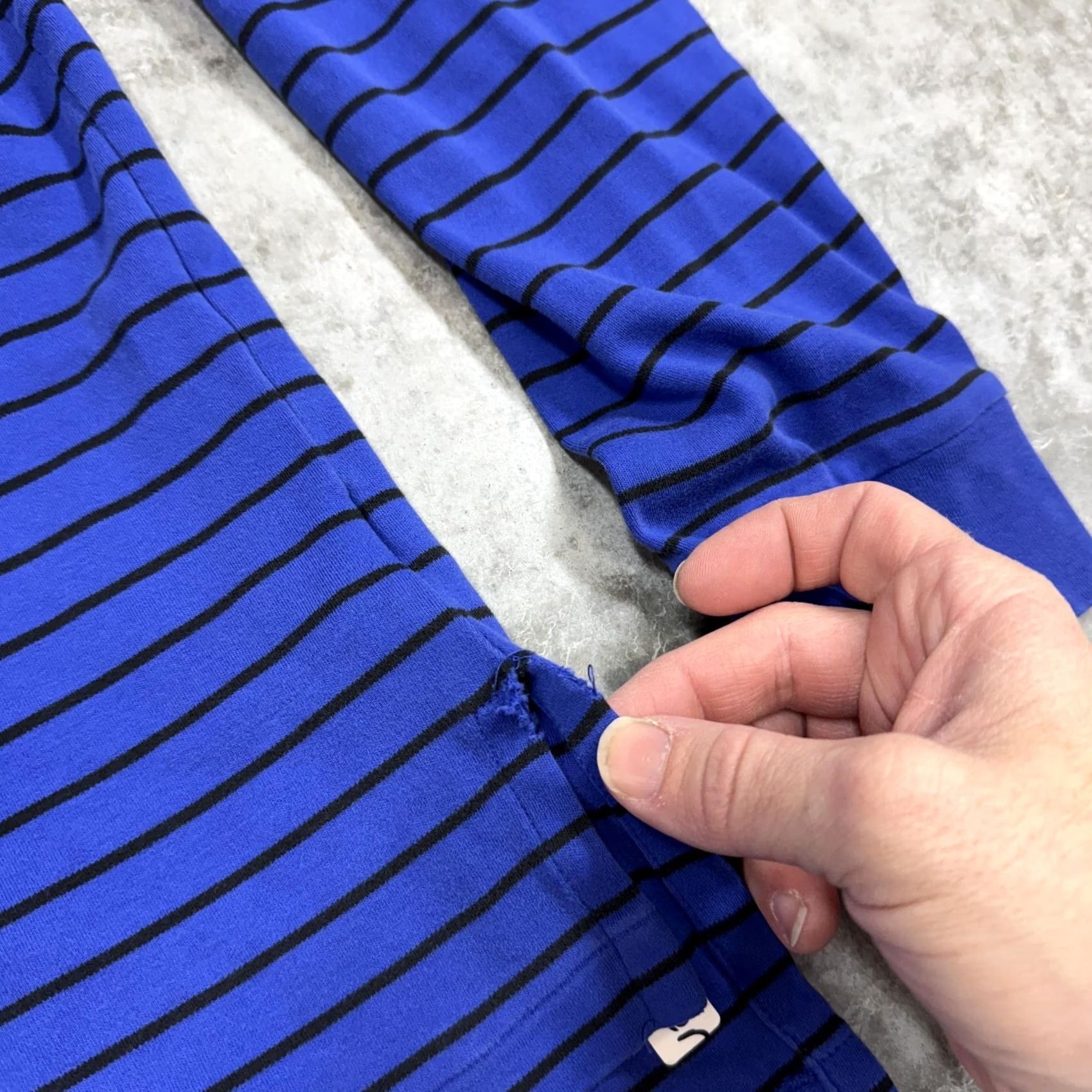 Polo Ralph Lauren Polo Ralph Lauren Polo Shirt Mens XL Blue Black Stripe Long Sleeve Casual Size US XL / EU 56 / 4 - 2 Thumbnail
