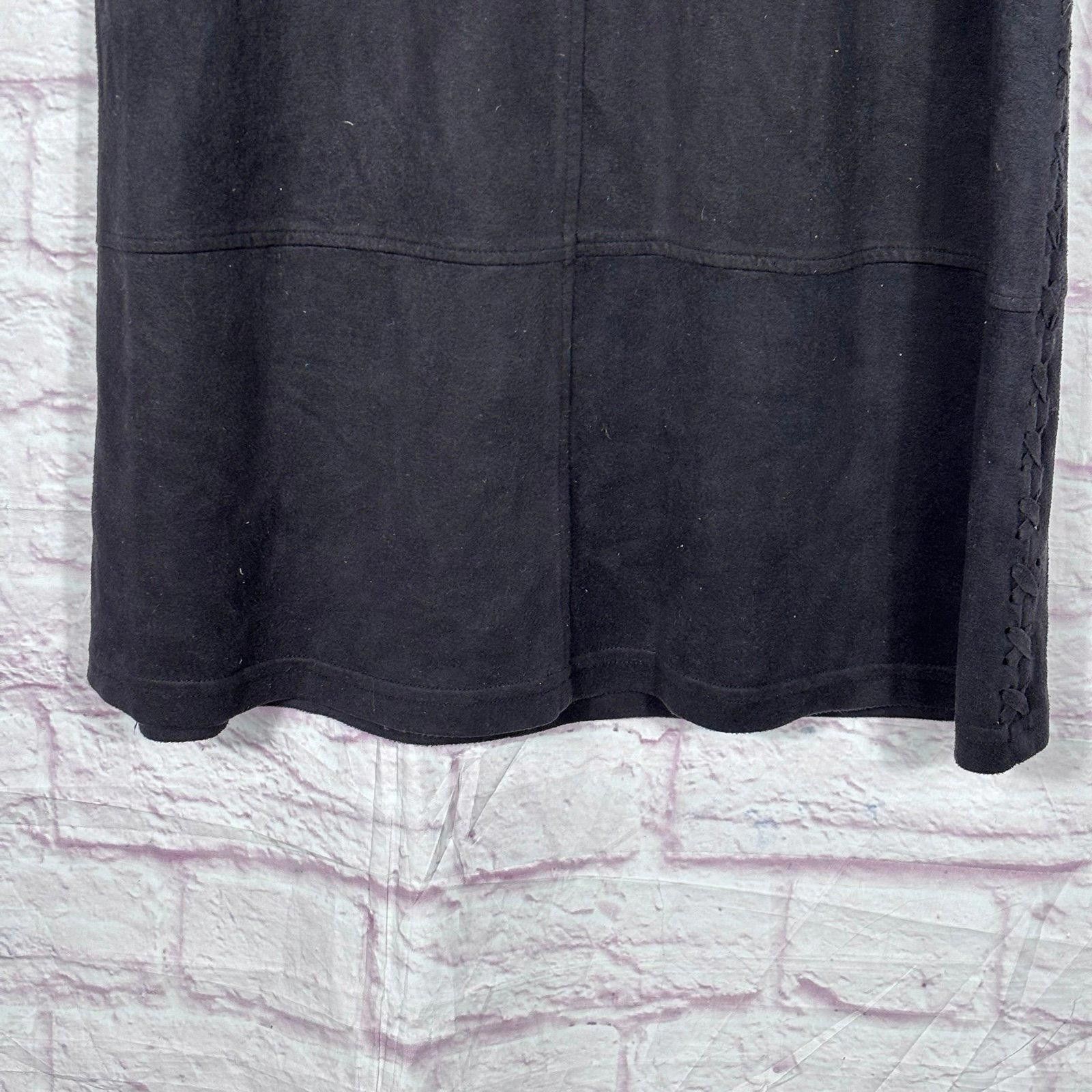 Other Design Lab Black Short Sleeve Dress with Lace Detail Medium Size M / US 6-8 / IT 42-44 - 2 Thumbnail