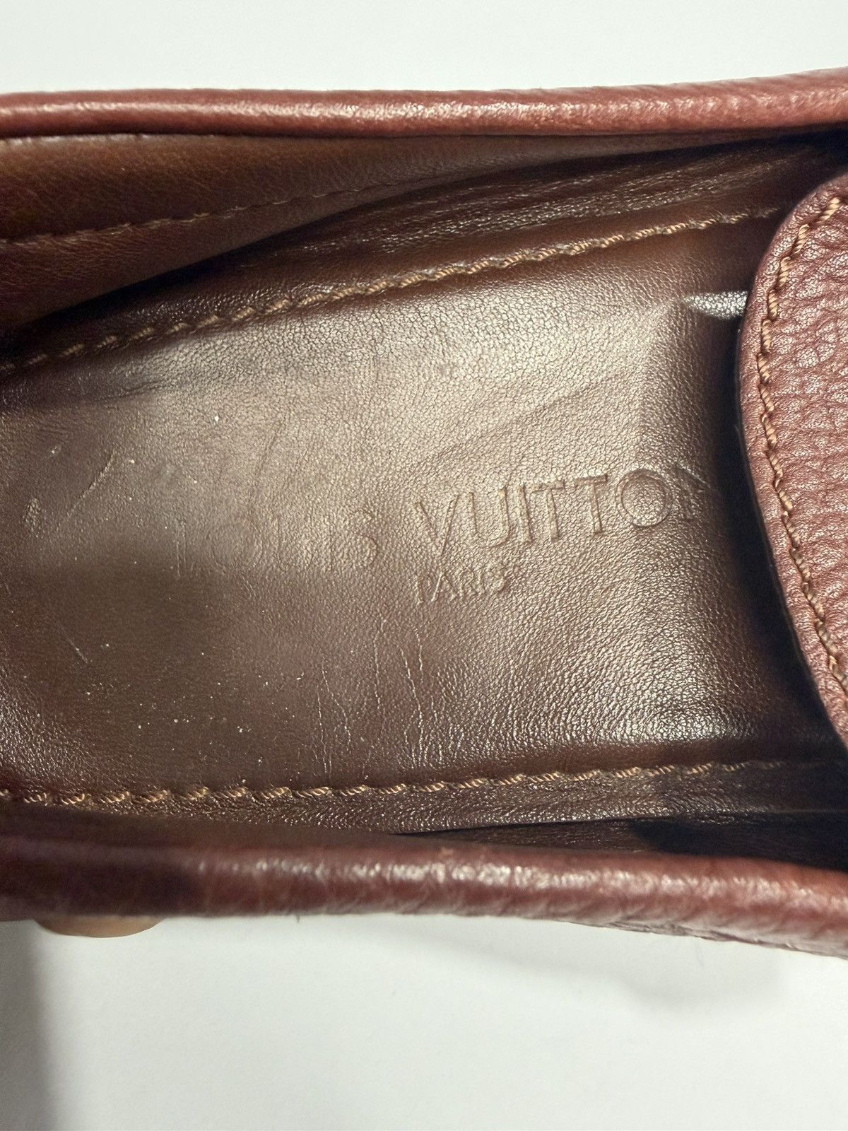 Louis Vuitton Louis Vuitton Burgundy Leather Hockenheim Loafers Size US 7.5 / EU 40-41 - 6 Thumbnail