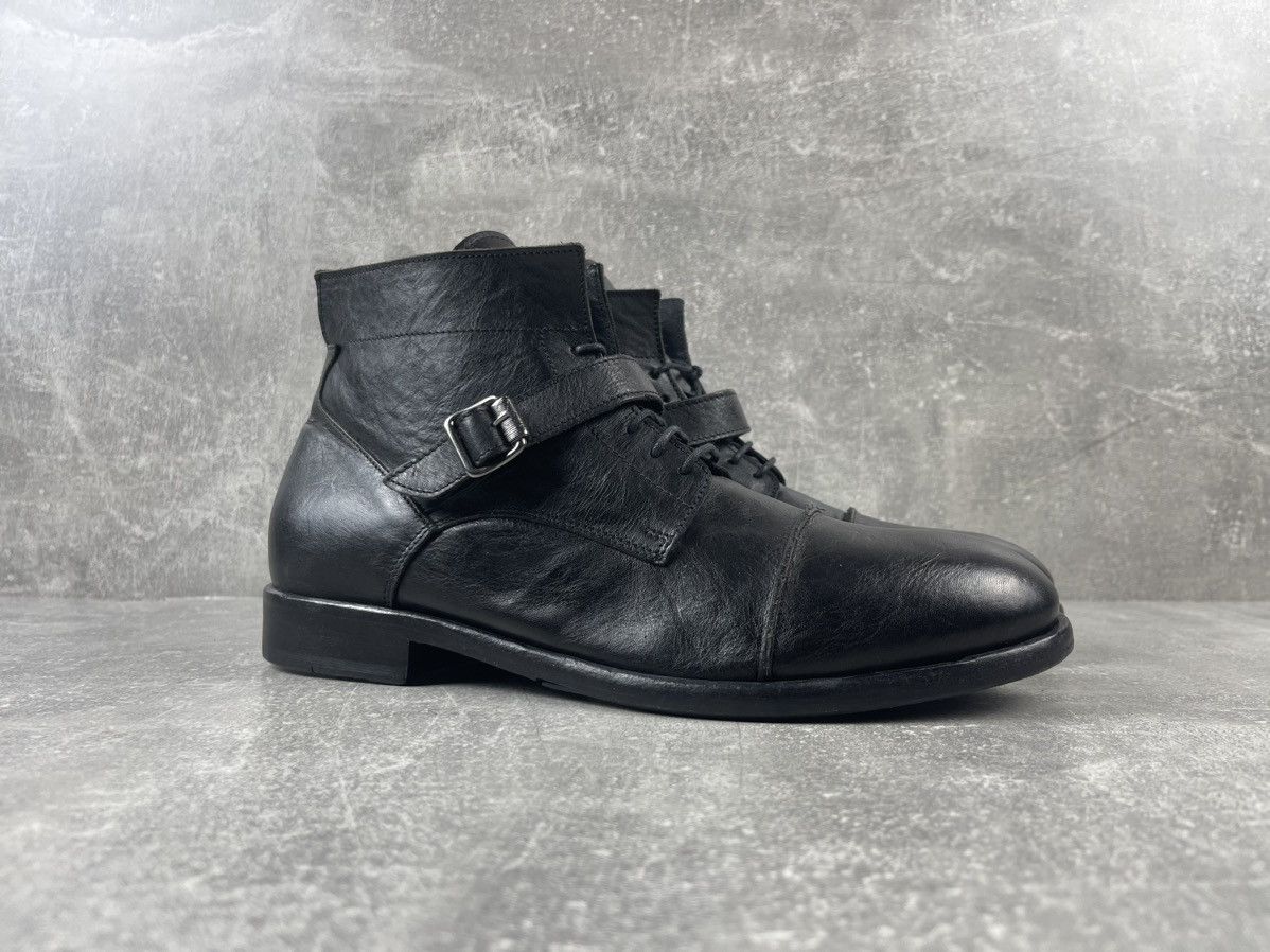 Ma+ Archive Avant Garde Opium Leather Belted HandCrafted Boots Size US 7.5 / EU 40-41 - 2 Thumbnail