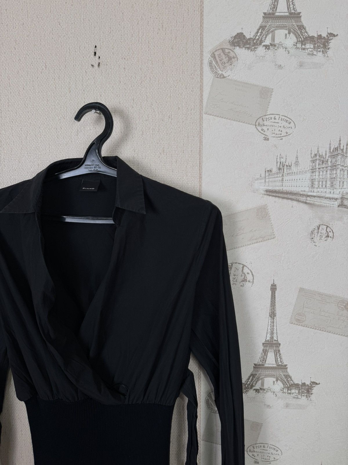 Pinko Pinko Black Dress Shirt Skirt Luxury Size M / US 6-8 / IT 42-44 - 8 Thumbnail