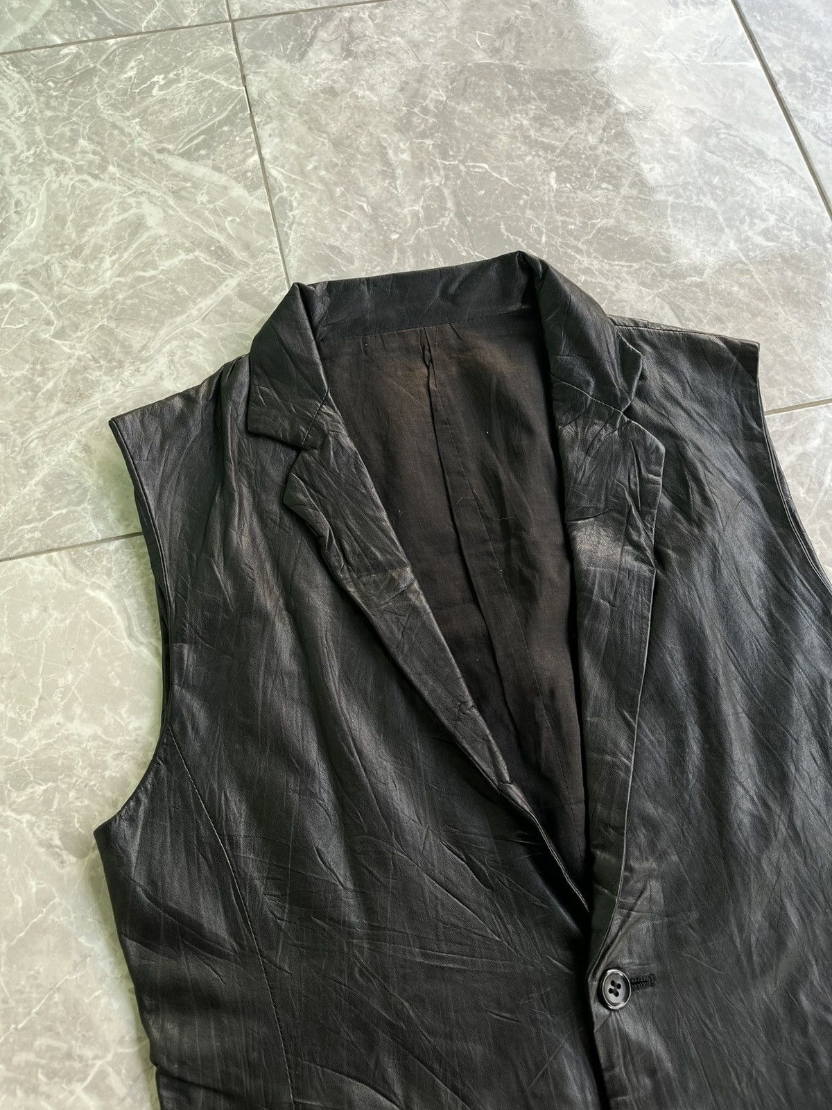Shellac Shellac Japanese Brand Leather Vest Size US S / EU 44-46 / 1 - 7 Thumbnail