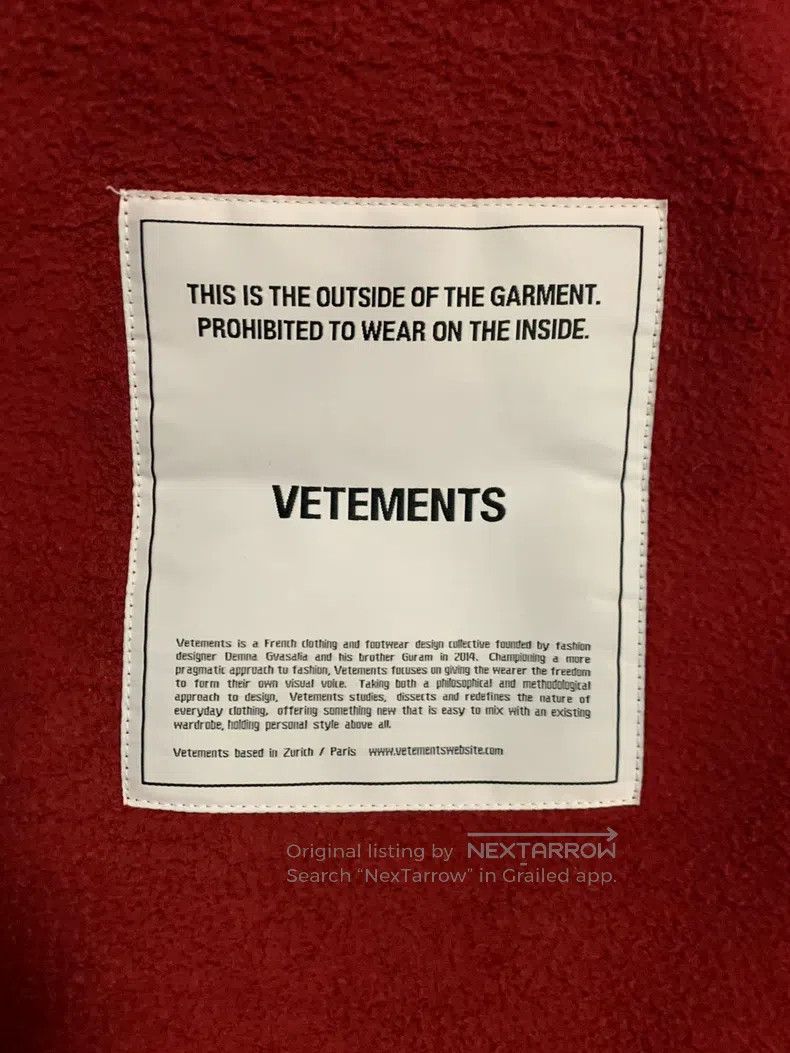 Vetements Vetements Hoodie Size US XS / EU 42 / 0 - 3 Thumbnail