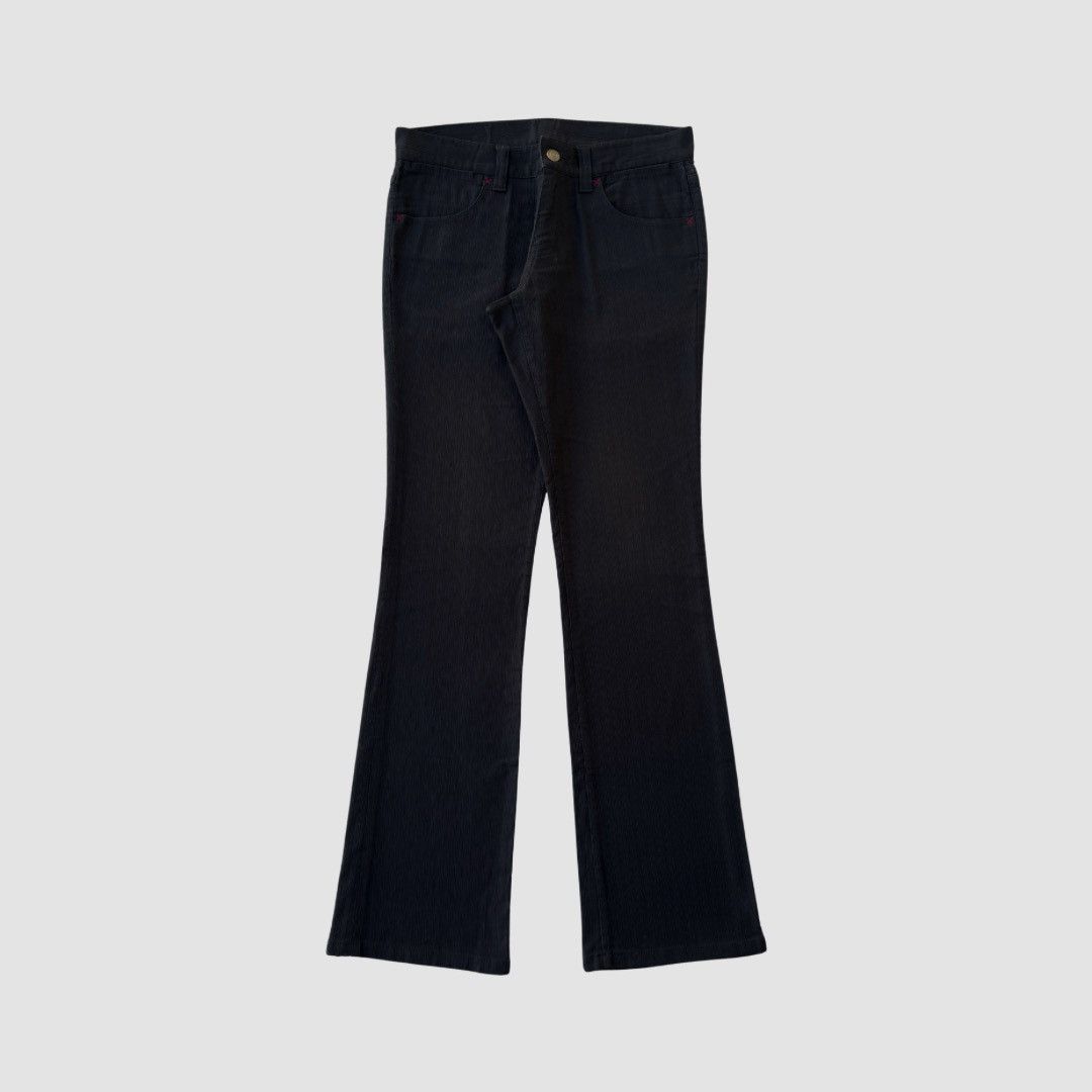 Tornado Mart 2000s Tornado Mart Black Low-rise Slim Bootcut Pants Size US 30 / EU 46 - 1 Thumbnail