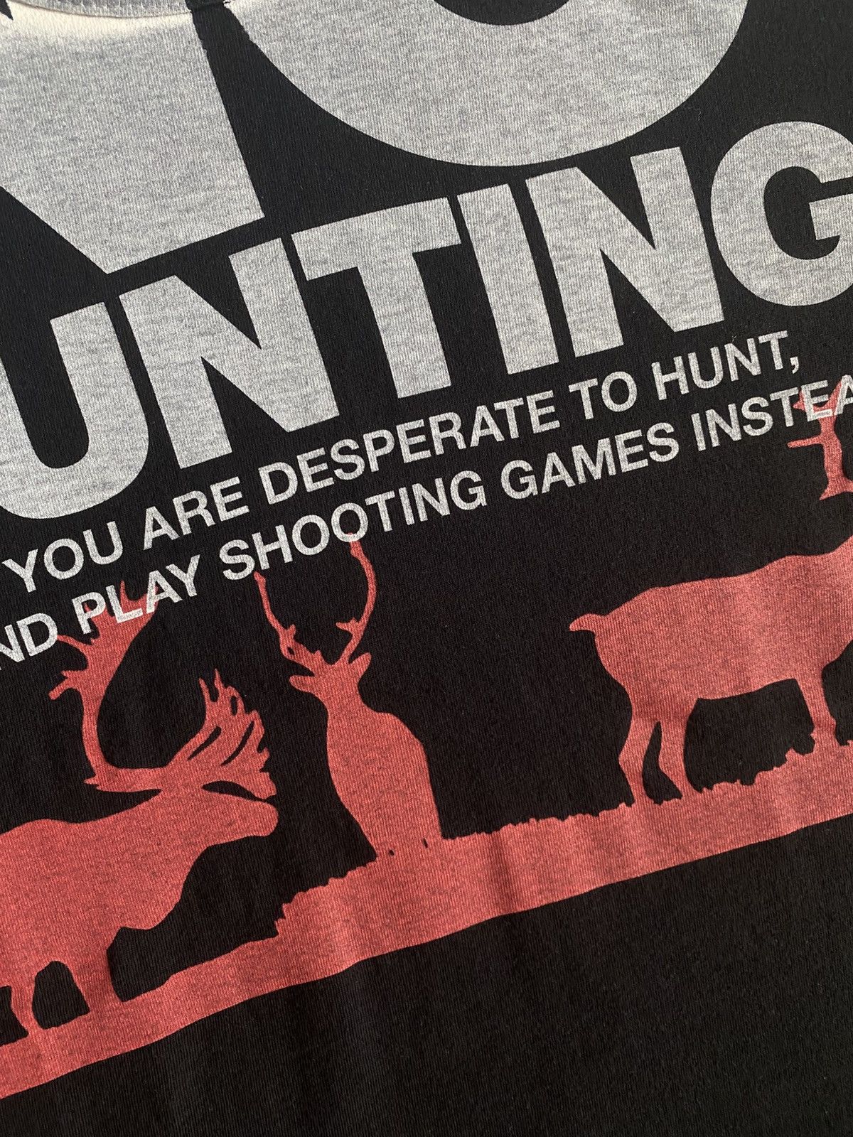 JUNYA WATANABE MAN 09AW Tシャツ NO HUNTING Junya Watanabe Man - AW09 No Hunting Graphic Tee (1)