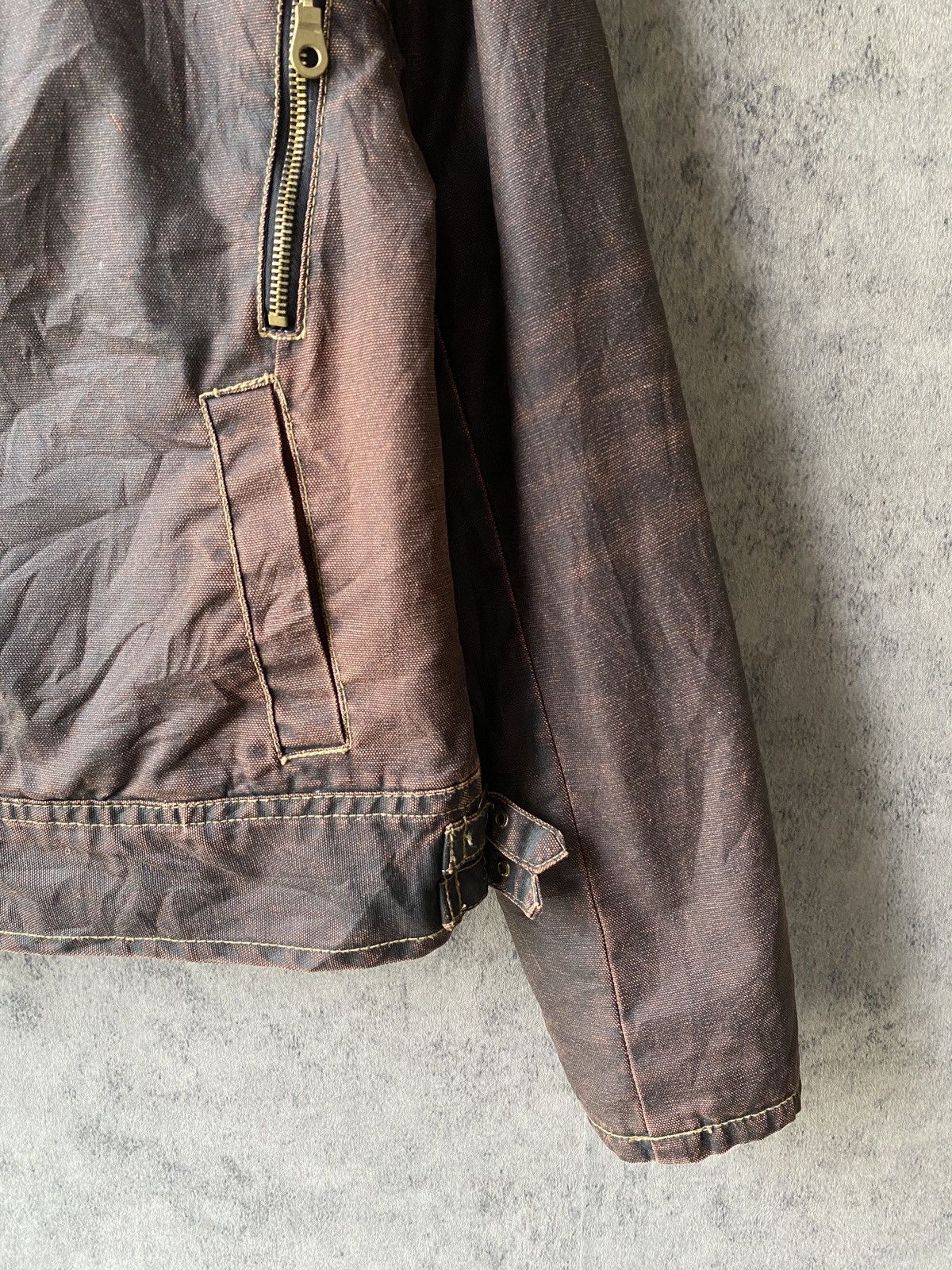 Japanese Brand Icom Japan By Ttu Waxed Biker Jacket Size US M / EU 48-50 / 2 - 6 Thumbnail