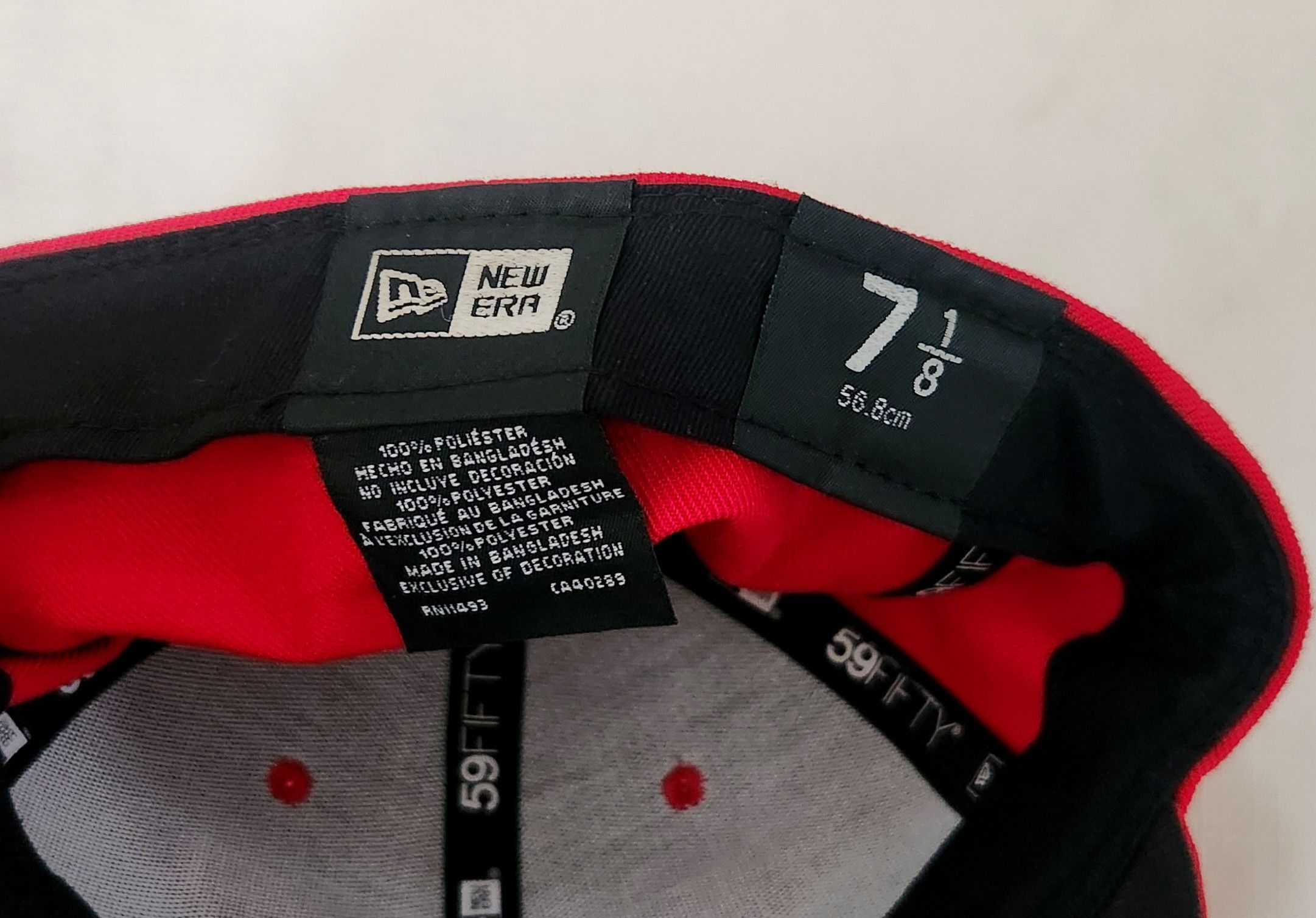 New Era New Era X Chicago Dogs Hat Cap Fitted Home Red 59Fifty 7 1/8 Size ONE SIZE - 7 Thumbnail