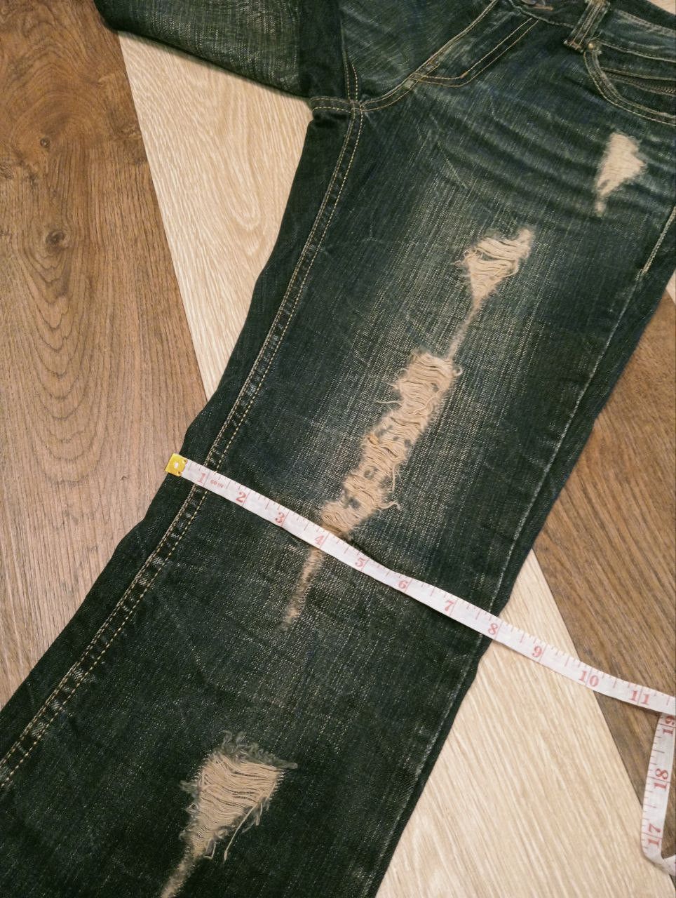 If Six Was Nine LAGUST DISTRESSED LOOK FLARED PANTS Size US 31 - 18 Thumbnail