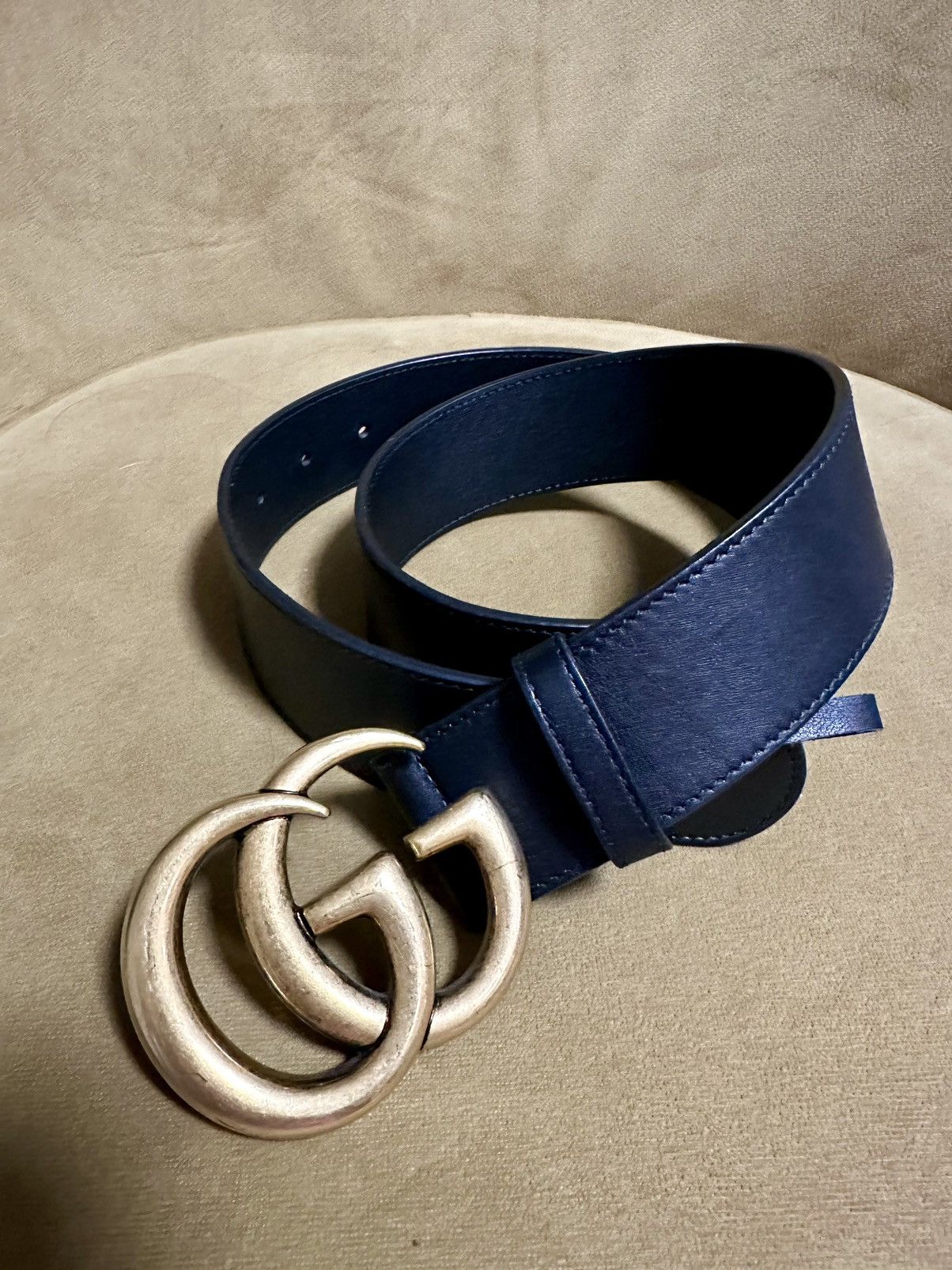 image of Gucci Belt, Women's Wide Black Leather