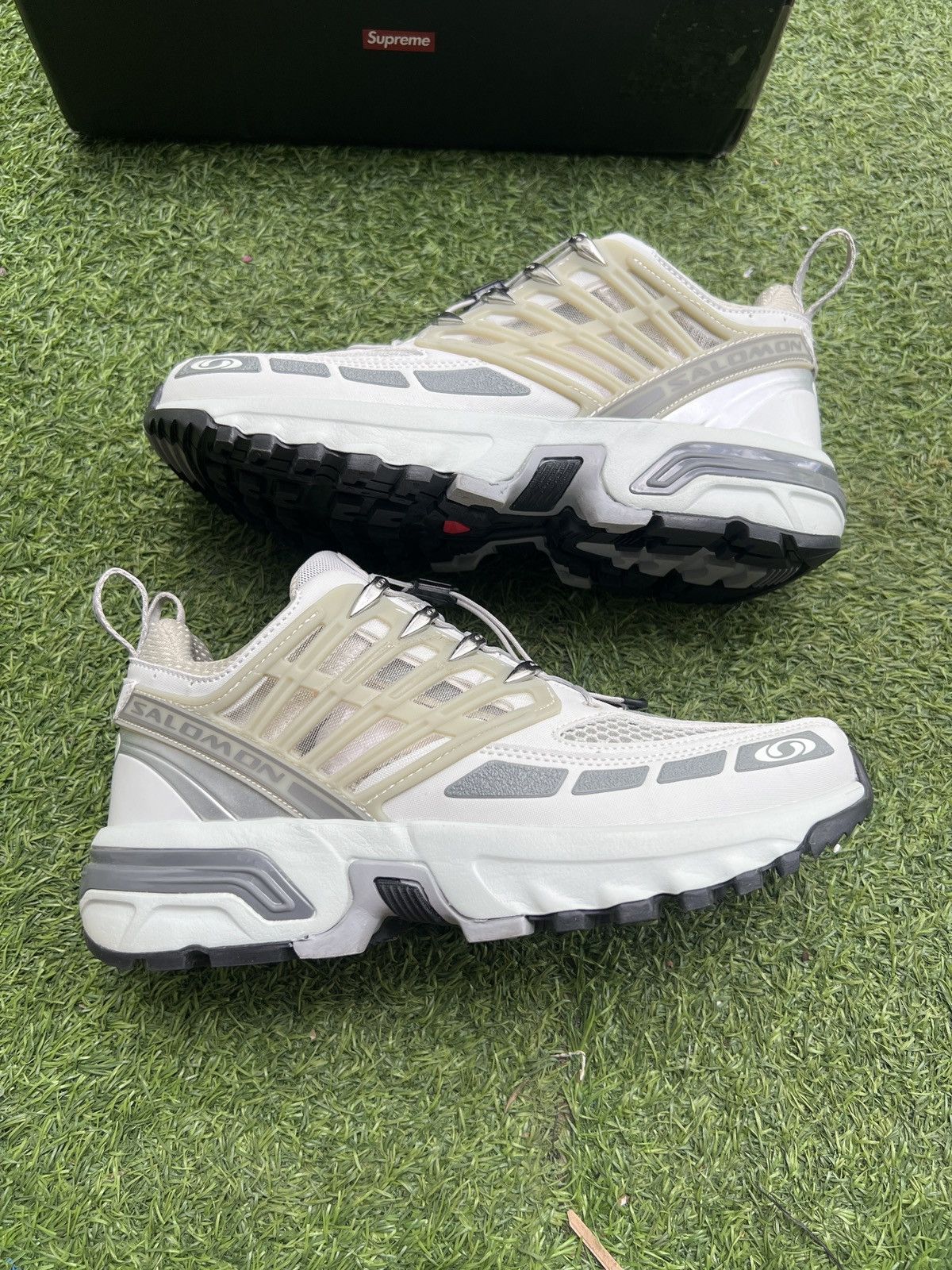 Salomon Salomon ACS Pro Advanced Grey White 416395 Size US 8 / EU 41 - 2 Thumbnail