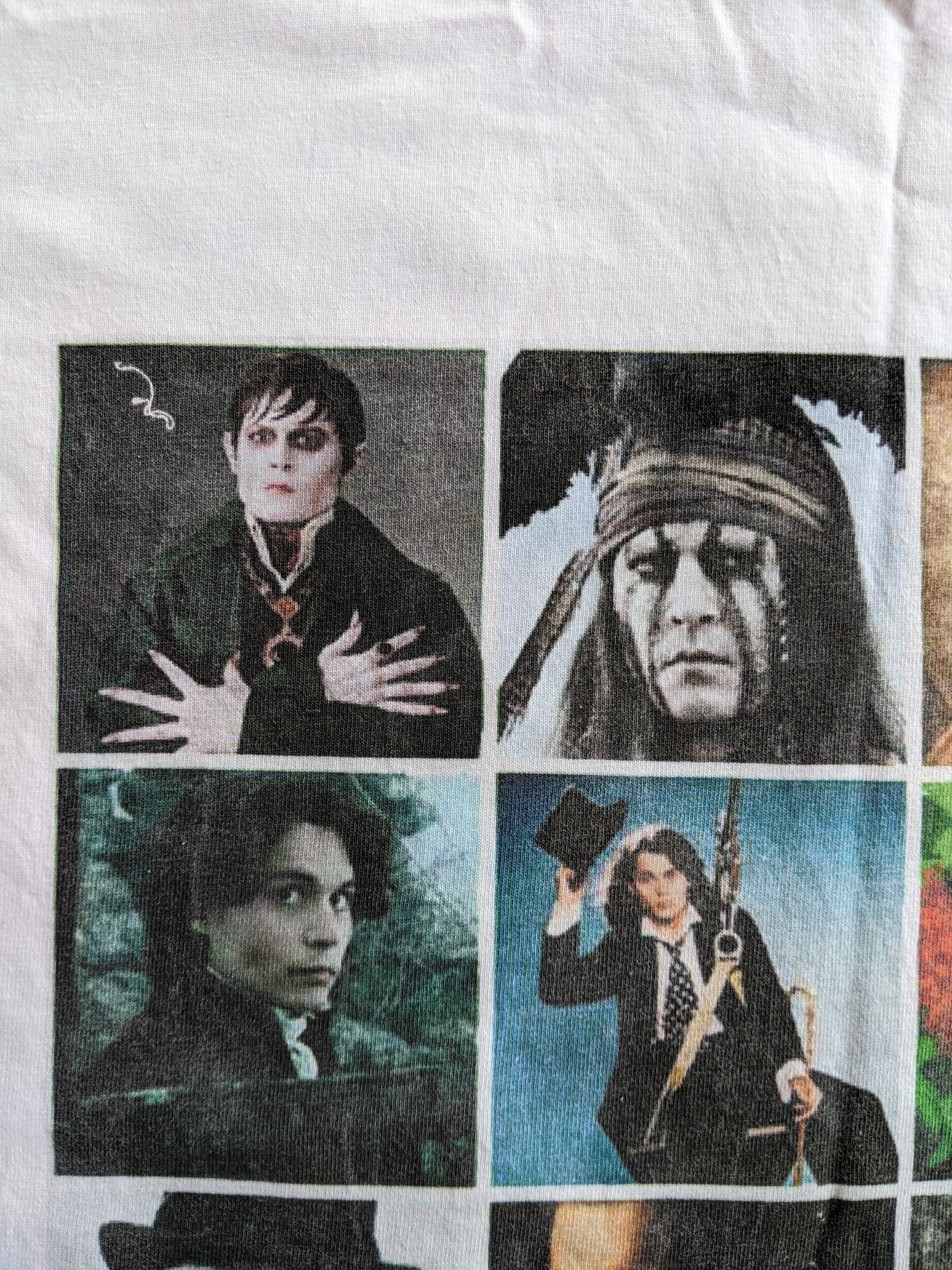 Vintage Johnny Depp White Vintage Tshirt Uneek Gildan FruitOfTheLoom Size US M / EU 48-50 / 2 - 6 Thumbnail