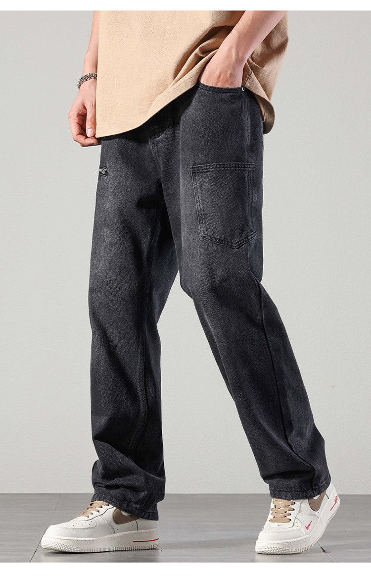Japanese Brand × Jean Men's zipper design vintage washed distressed casual jeans Size US 32 / EU 48 - 1 Thumbnail
