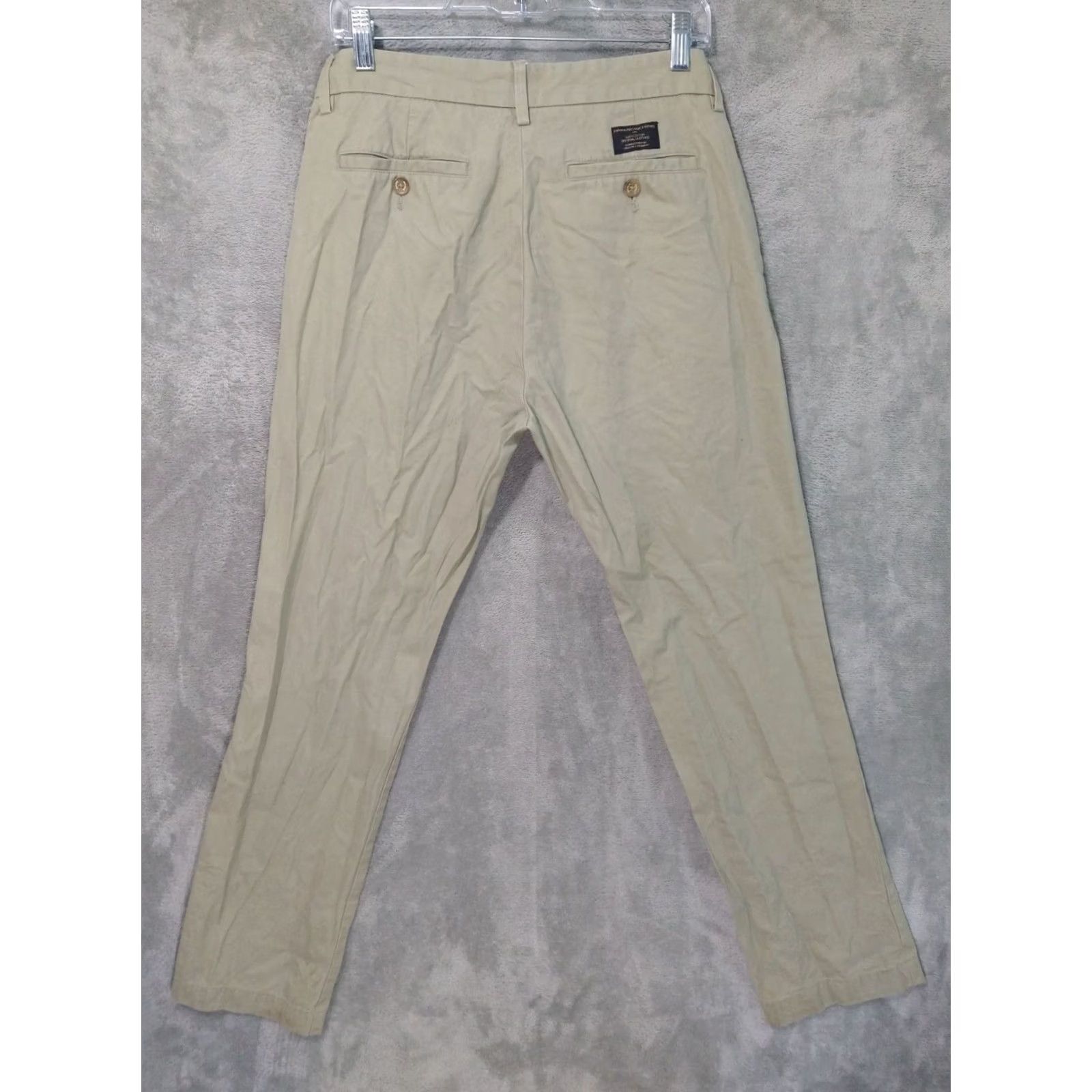 Banana Republic Banana Republic Pants Mens 31x32 Beige Emerson Chino Straight Leg Flat Front Casual Pant Size US 31 - 2 Thumbnail