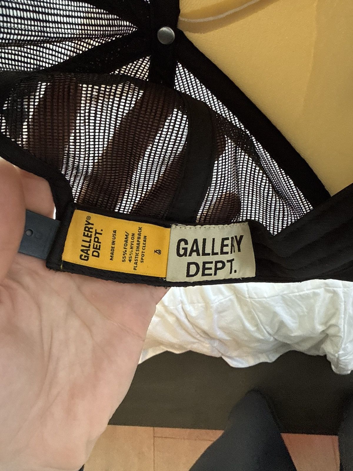Gallery Dept. Gallery dept yellow logo trucker Size ONE SIZE - 2 Thumbnail