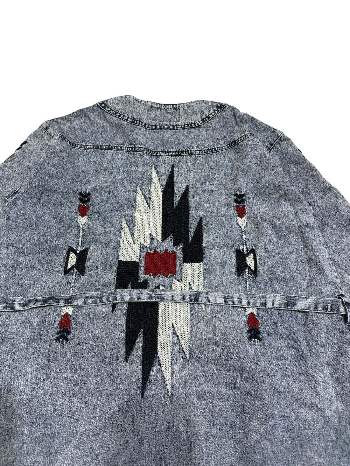 Native ANTI BALLISTIC NATIVE NAVAJO DENIM LONG JACKET Size ONE SIZE - 7 Thumbnail