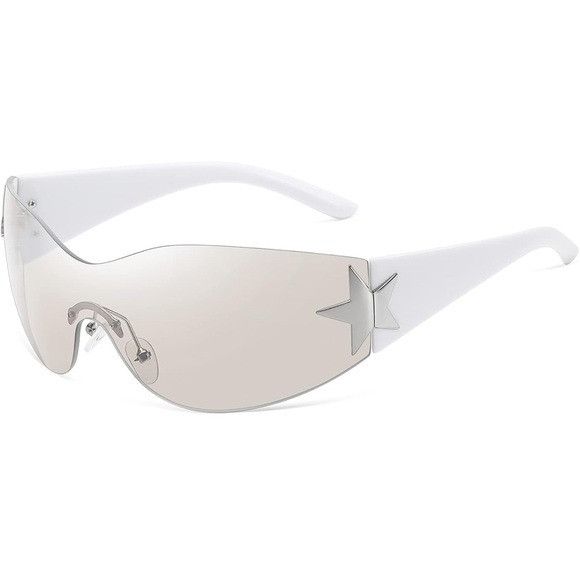 Other White Star Shield Loc Style Sunglasses Size ONE SIZE - 1 Preview