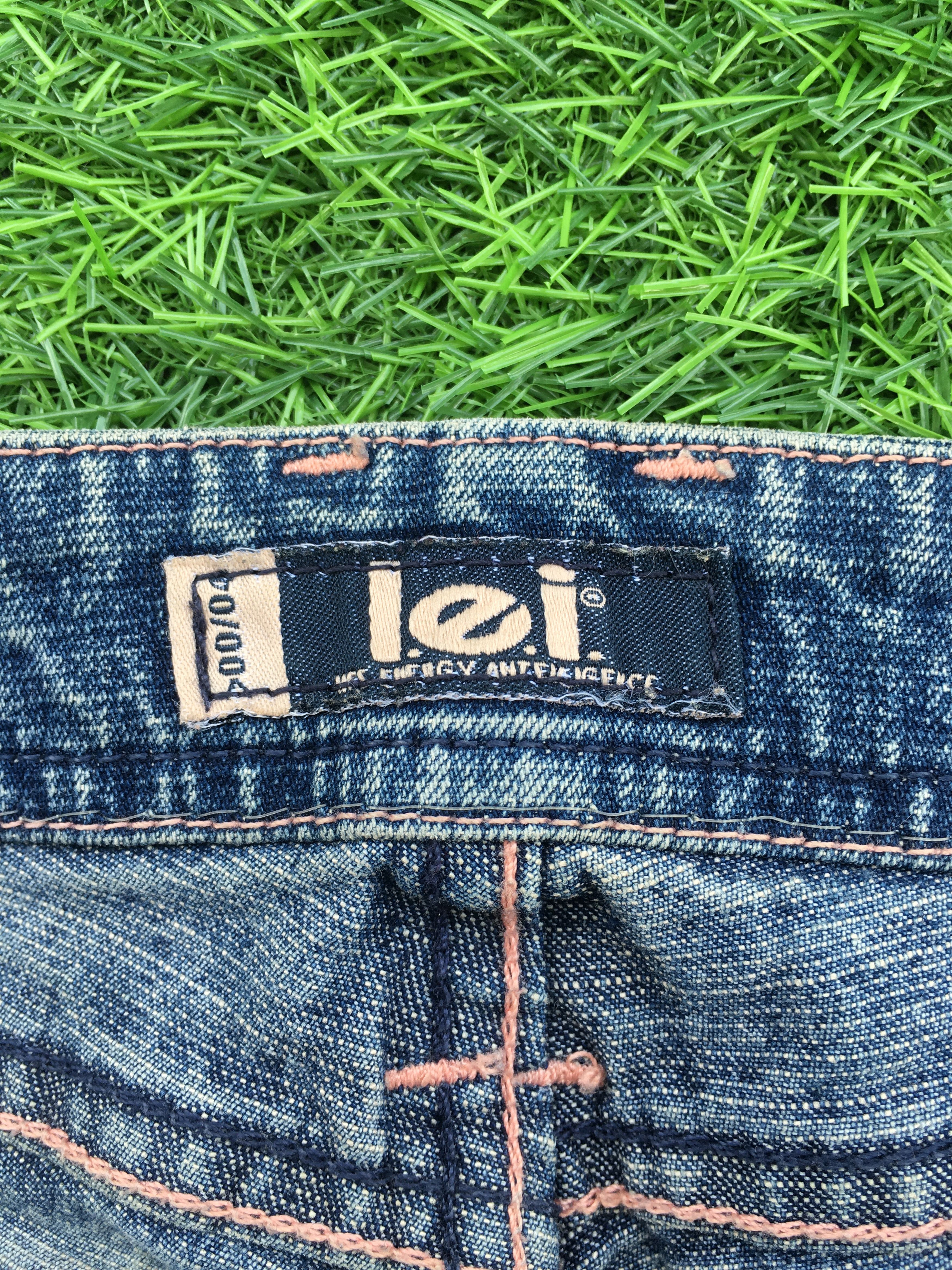 Designer × Jean Y2K Low Rise Distressed Flare Jeans D-965 Size 31" - 12 Thumbnail