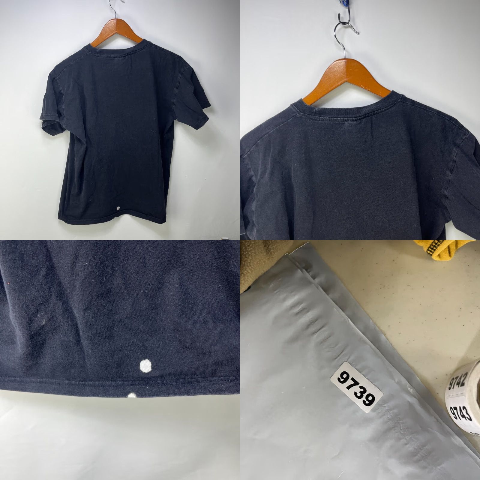 Vintage VINTAGE Black T Shirt Large 2XL Men 90s Sun Faded Cotton Crew Neck Short Sleeve Shirt Size US XXL / EU 58 / 5 - 8 Thumbnail
