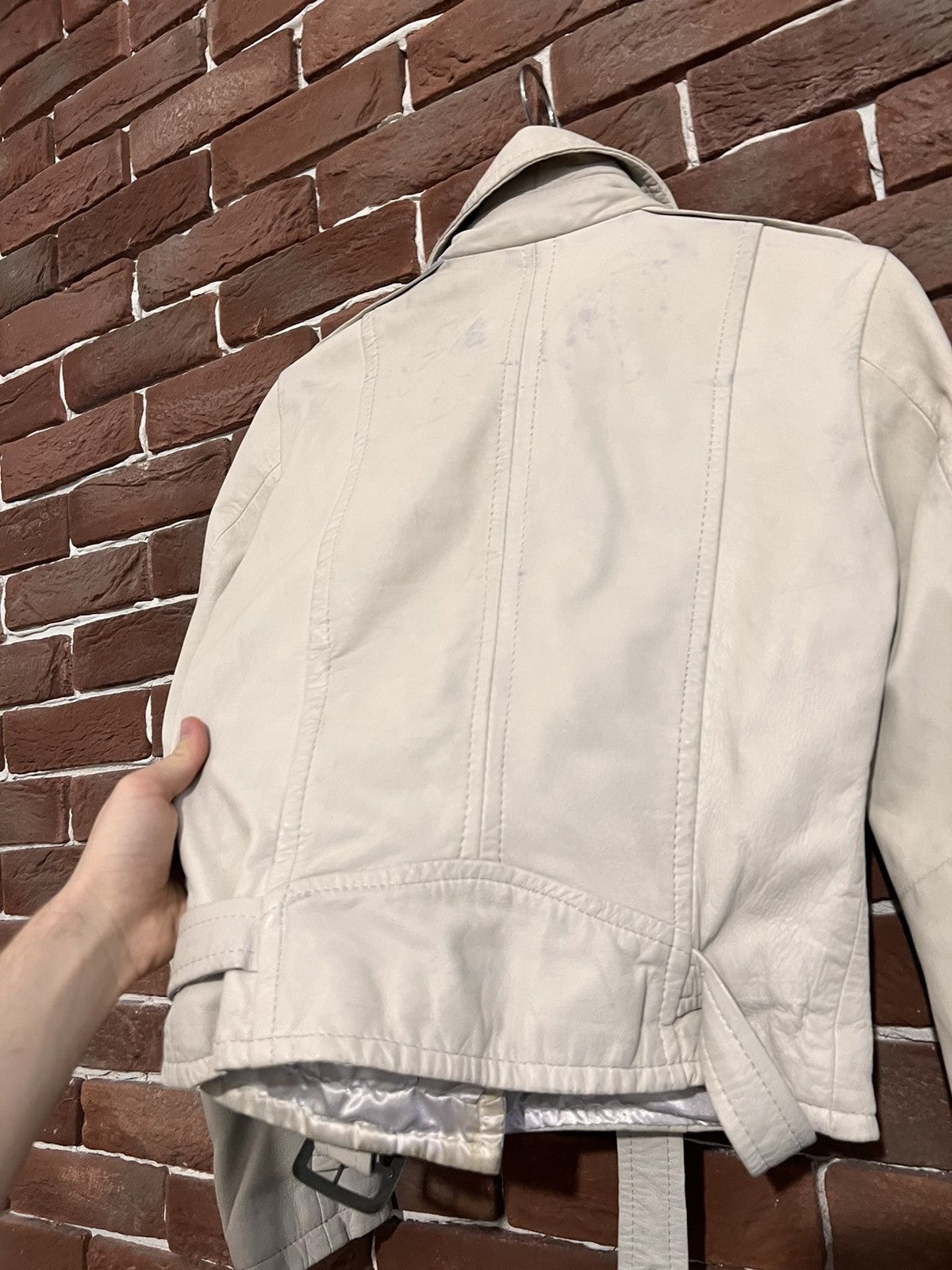Leather Vintage Genuine Real Leather Jacket High Quality Rock Punk Size XS / US 0-2 / IT 36-38 - 9 Thumbnail
