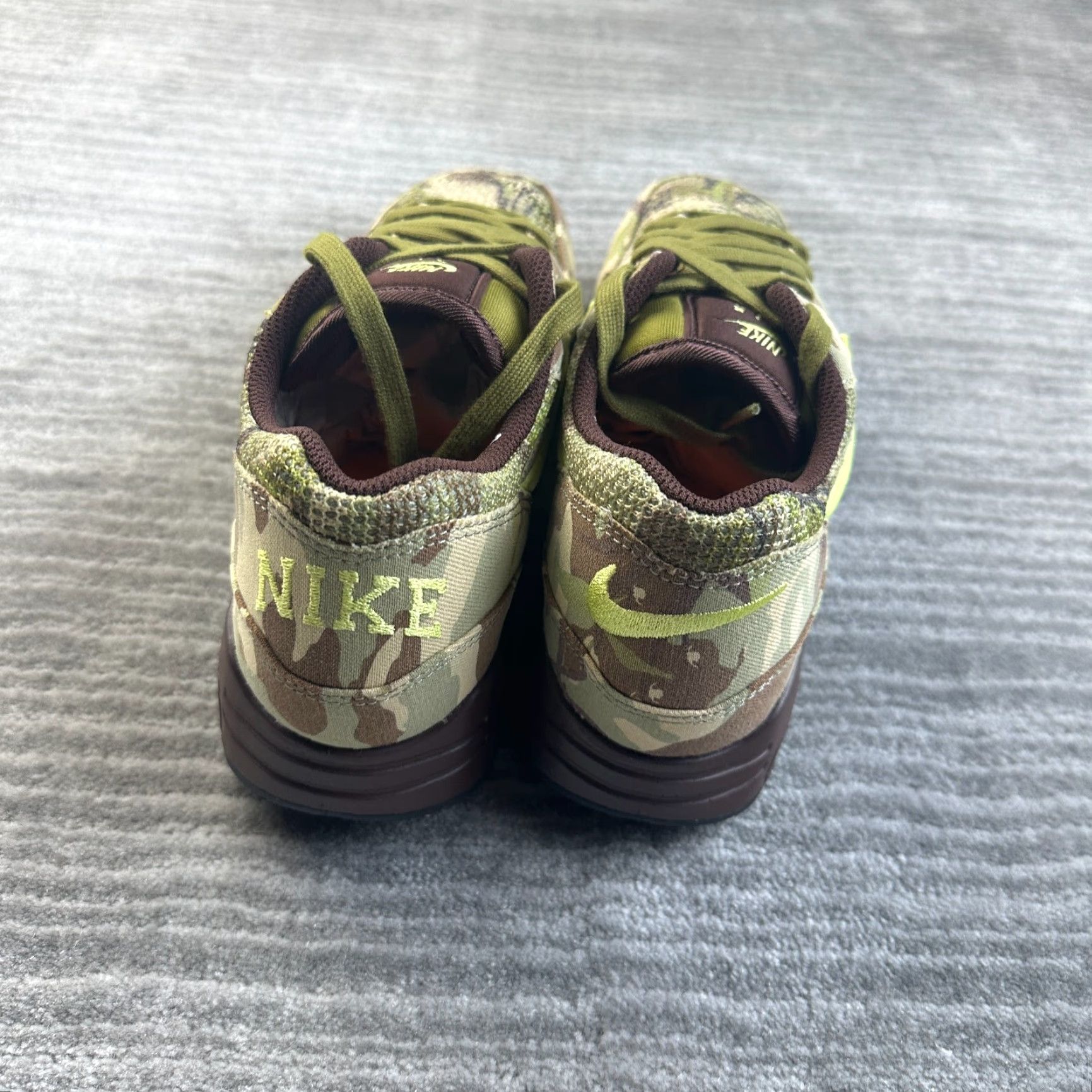 Nike VINTAGE Nike Air Max 1 Big Bubble Camo Mens 8.5 Brown Canvas Nike Air Max Sneaker Mens 8.5 90s? Size US 8 / EU 41 - 5 Thumbnail