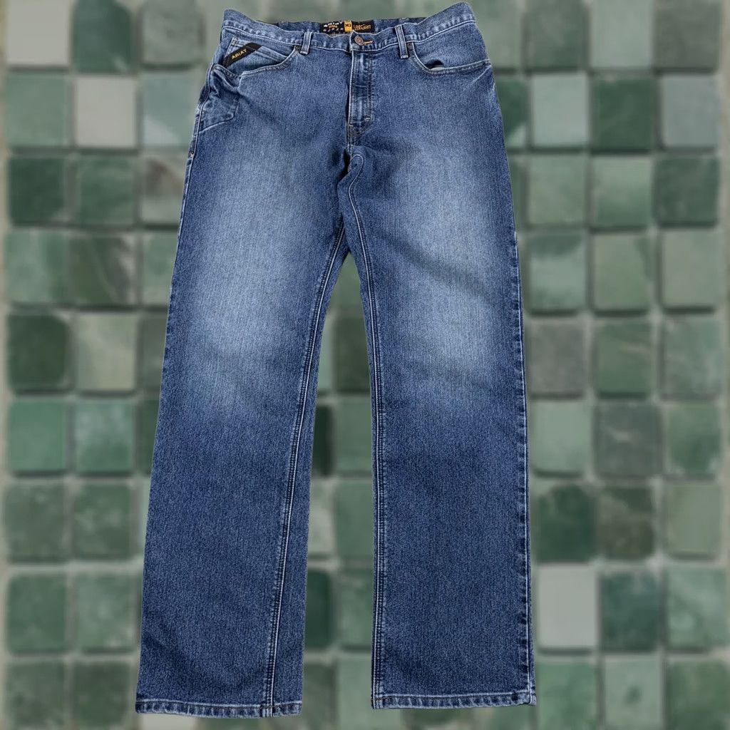 Ariat Ariat M3 Rebar Loose Straight Jeans Men 34x36 Blue Western Durastretch Workwear Shirt? Size US 34 / EU 50 - 1 Thumbnail