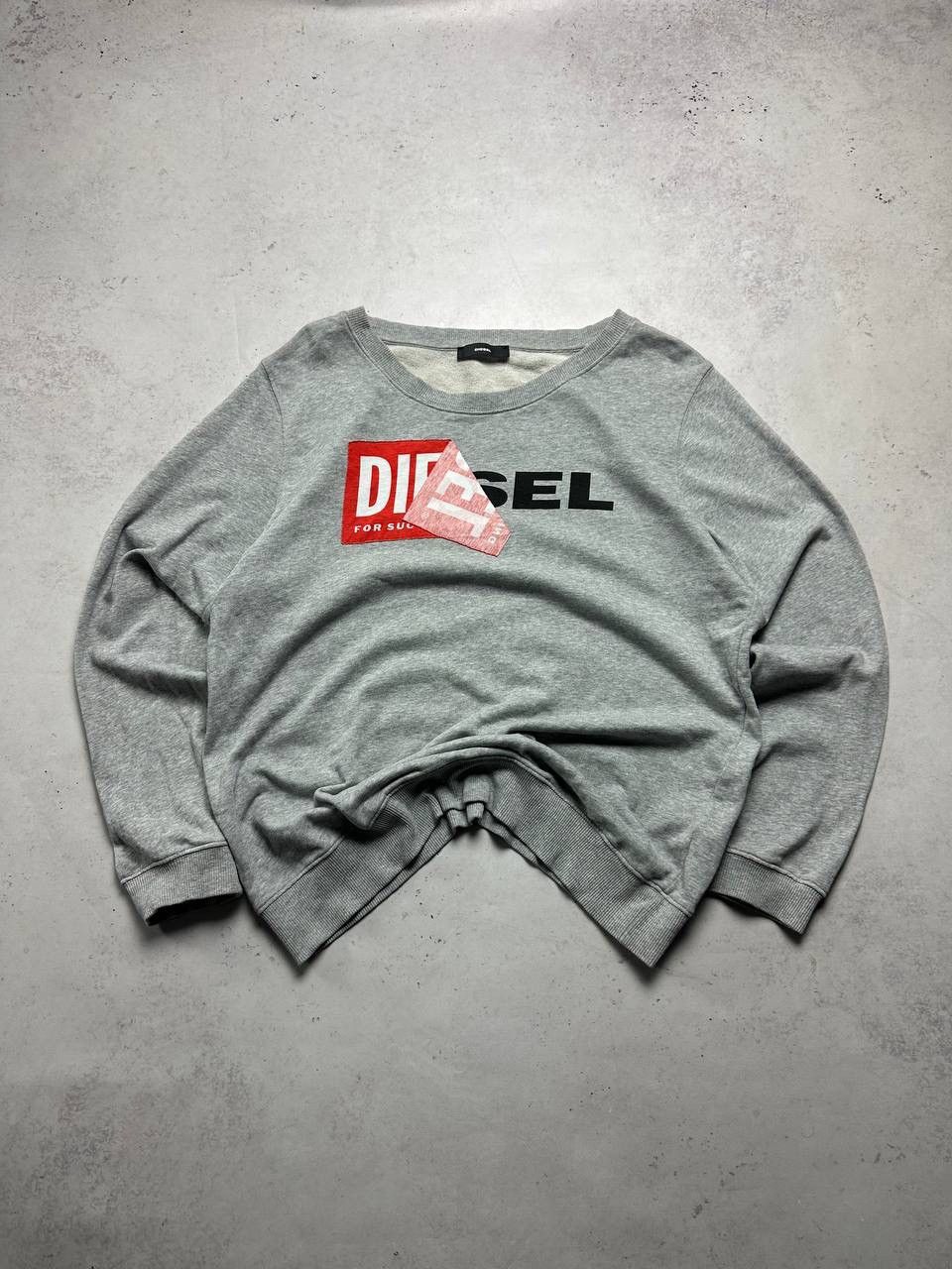 Diesel × Vintage Vintage Diesel Big Logo Boxy Sweatshirt M Size US M / EU 48-50 / 2 - 1 Thumbnail