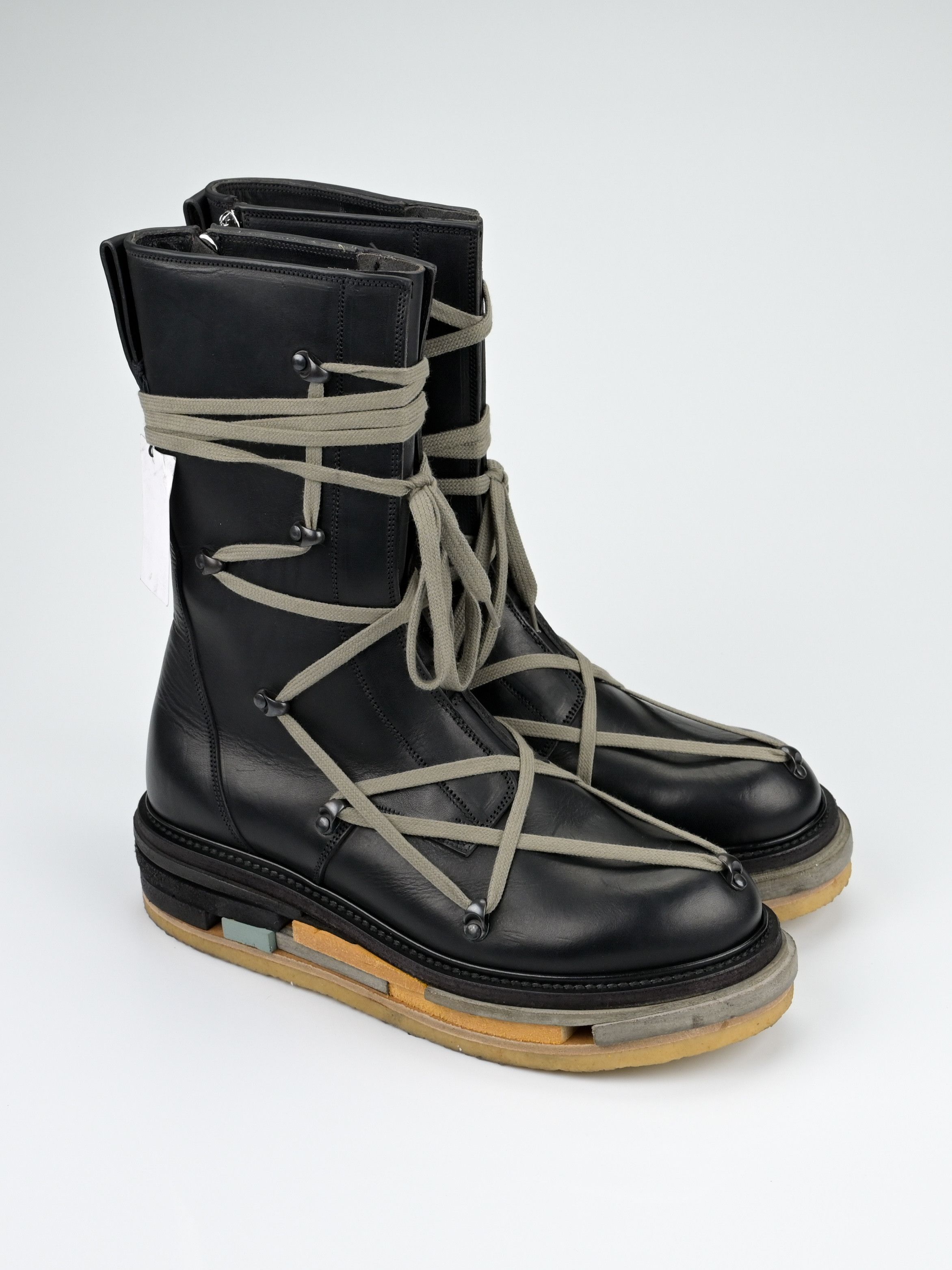Rick Owens F/W 2017 Glitter Hexagram Creeper Boots Lego Sole Size US 10.5 / EU 43-44 - 1 Thumbnail
