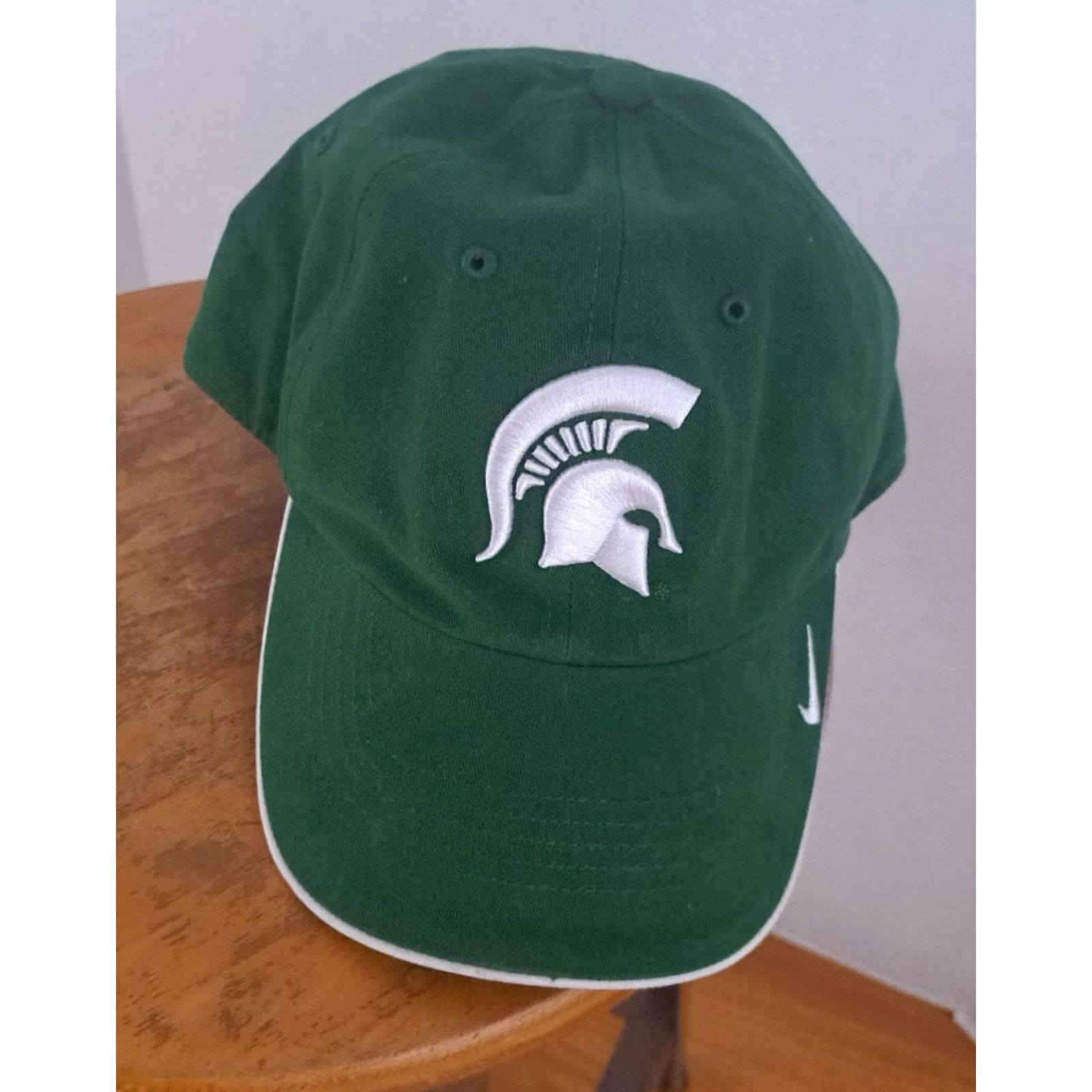 Nike VINTAGE? Michigan State Spartans Nike Baseball Hat Adjustable Men Green Cap Size ONE SIZE - 2 Thumbnail