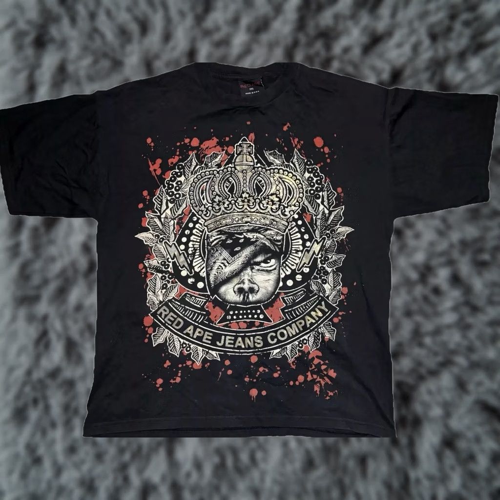 激レア　Afflictionコラボ Tシャツ　ダメージ加工 Y2K Mサイズ Affliction × Vintage × Xavier Xzavier Affliction Style Wings Y2K
