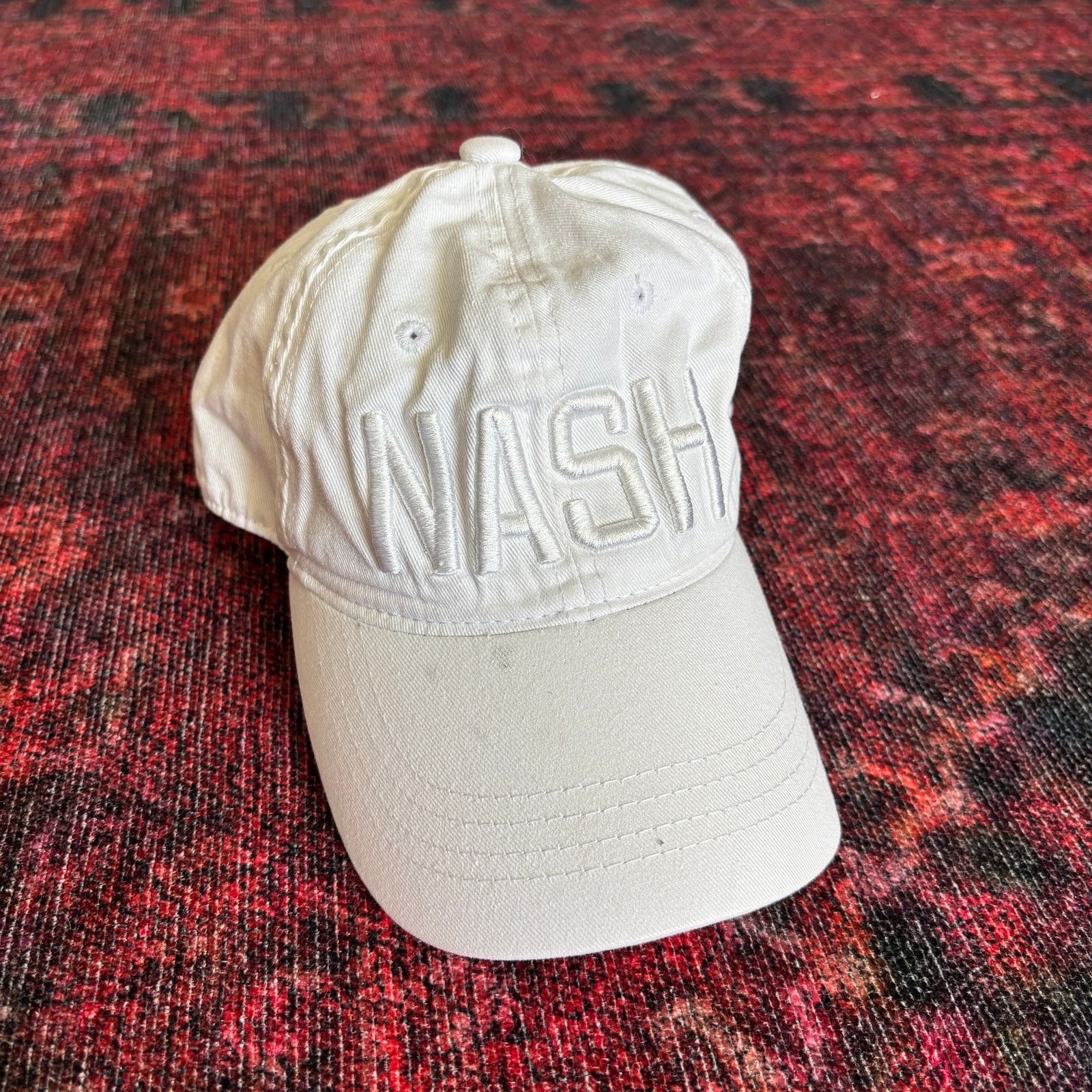 Other Nash Collection White “NASH” Hat – Adjustable Strapback Size ONE SIZE - 1 Thumbnail