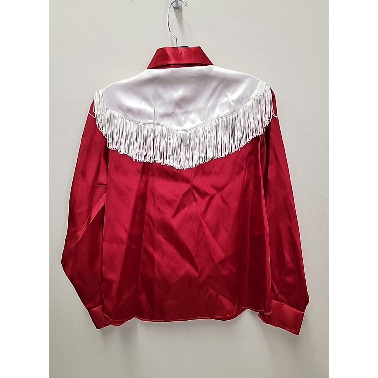 Vintage VINTAGE Caravan Western Apparel Shirt Red Fringe Women's Sz 12 Size XL / US 12-14 / IT 48-50 - 7 Thumbnail