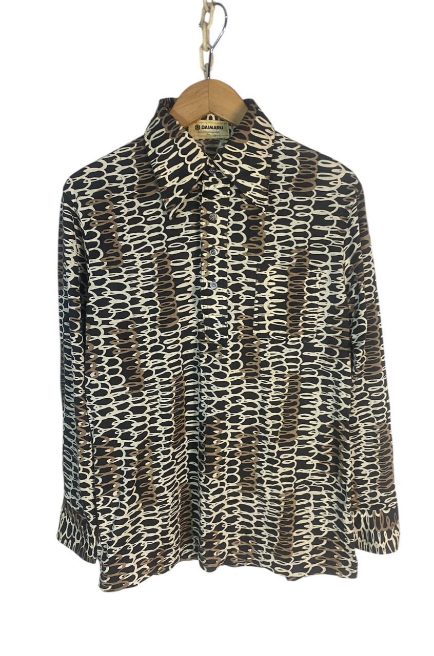 Japanese Brand Vintage daimaru half button up retro shirt Size US M / EU 48-50 / 2 - 1 Thumbnail
