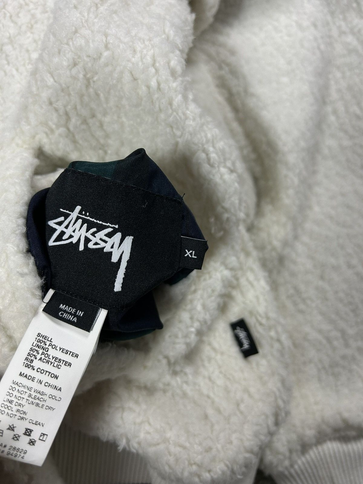 Stussy Stussy Sherpa bomber jacket reversible fleece tartan Size US XL / EU 56 / 4 - 10 Thumbnail