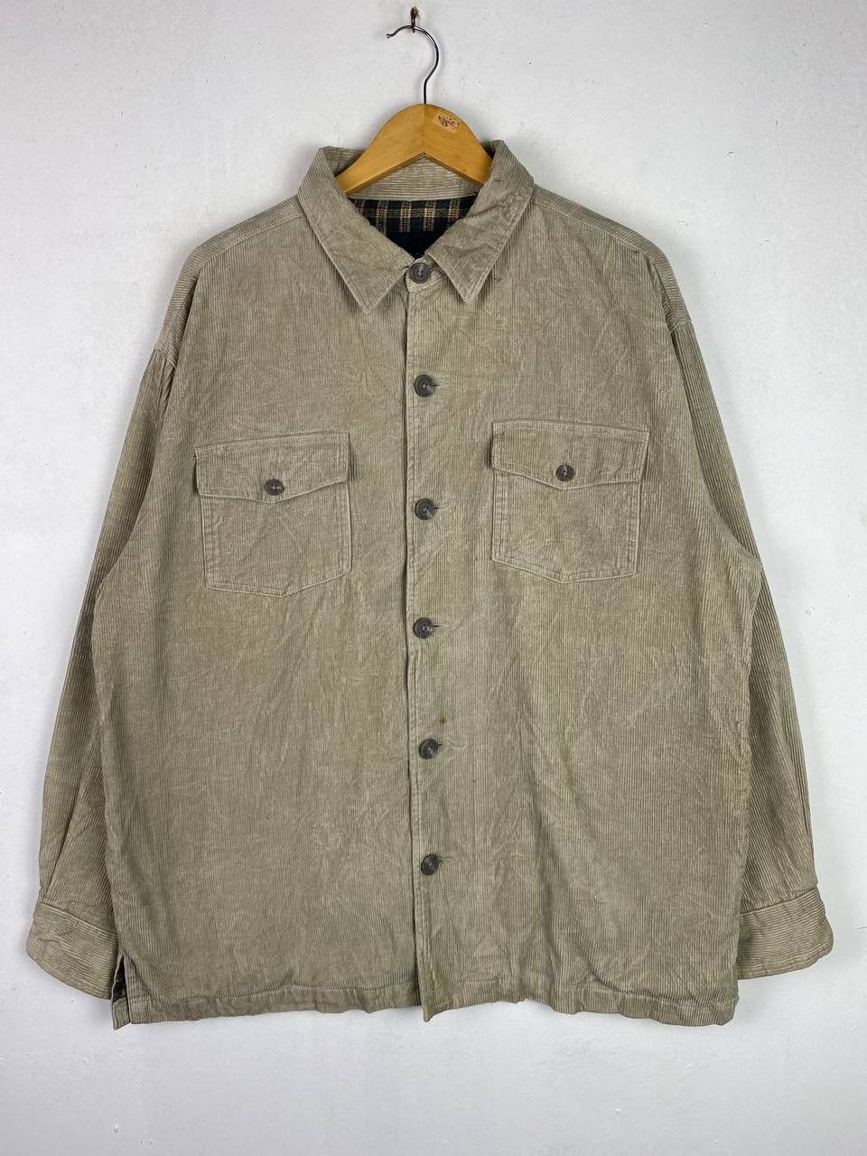 Uniqlo vintage uniqlo corduroy shirt flannel lining Size US L / EU 52-54 / 3 - 1 Thumbnail