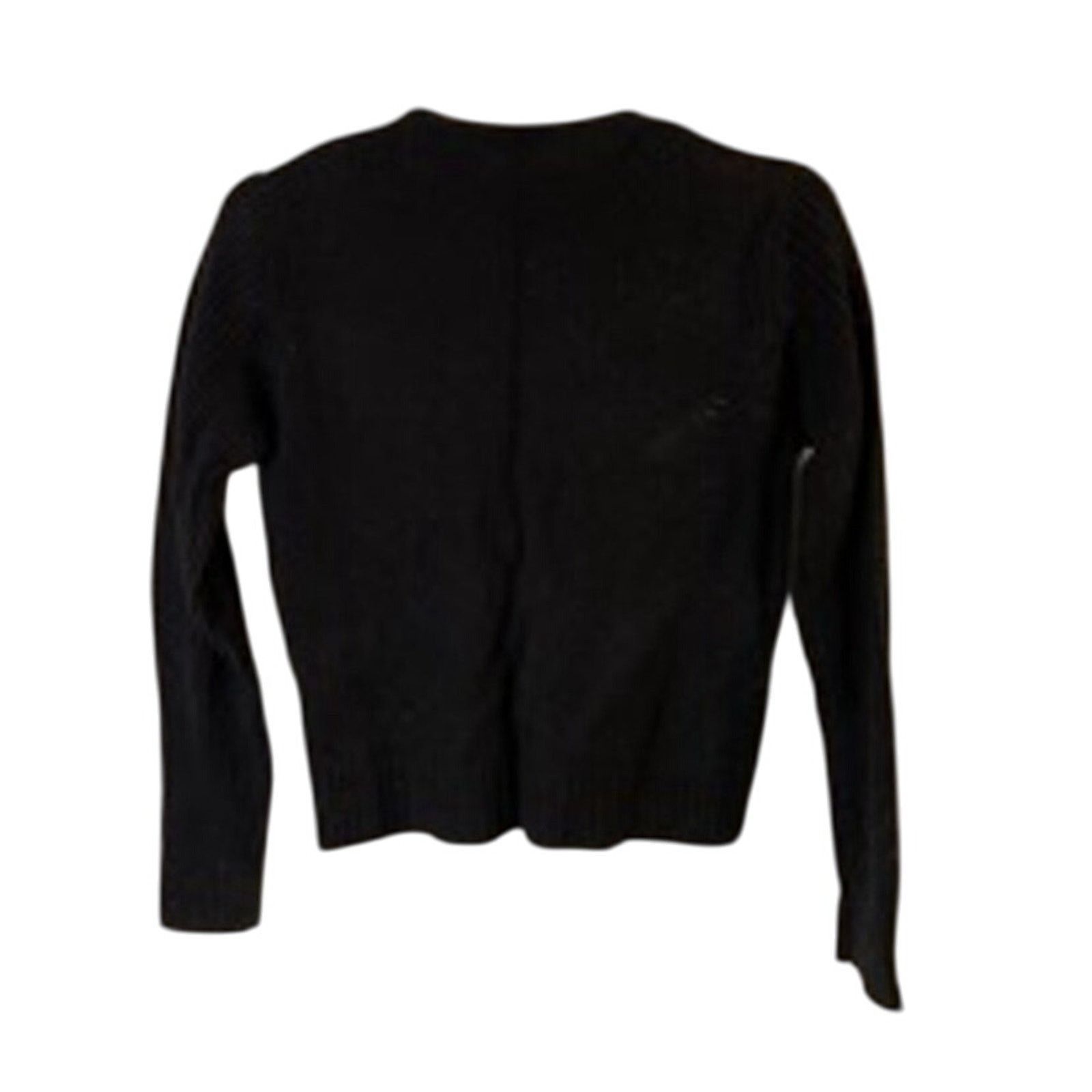 Other Preppy Y2K Black Blue Argyle Cardigan Moda International M Size M / US 6-8 / IT 42-44 - 4 Thumbnail