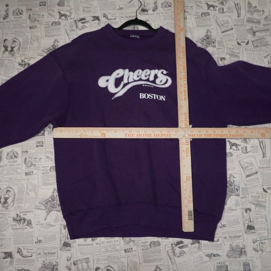 Vintage XL - Vintage Y2K cheers Boston 90s tv show faded sweatshirt Size US XL / EU 56 / 4 - 5 Thumbnail