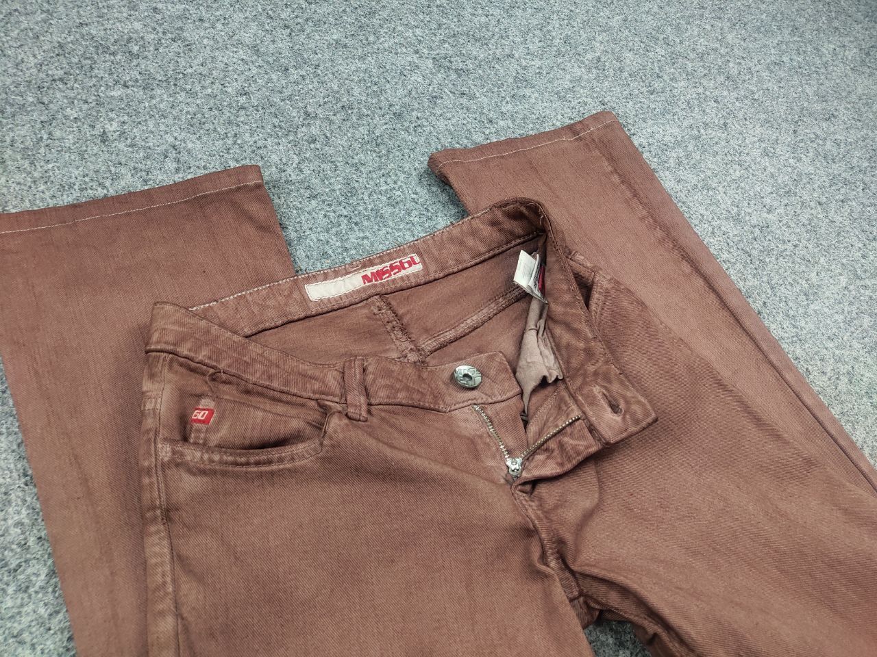 Miss Sixty Vintage Miss Sixty Y2K Style Flared Denim brown Jeans Size 24" / US 00 / IT 34 - 11 Thumbnail