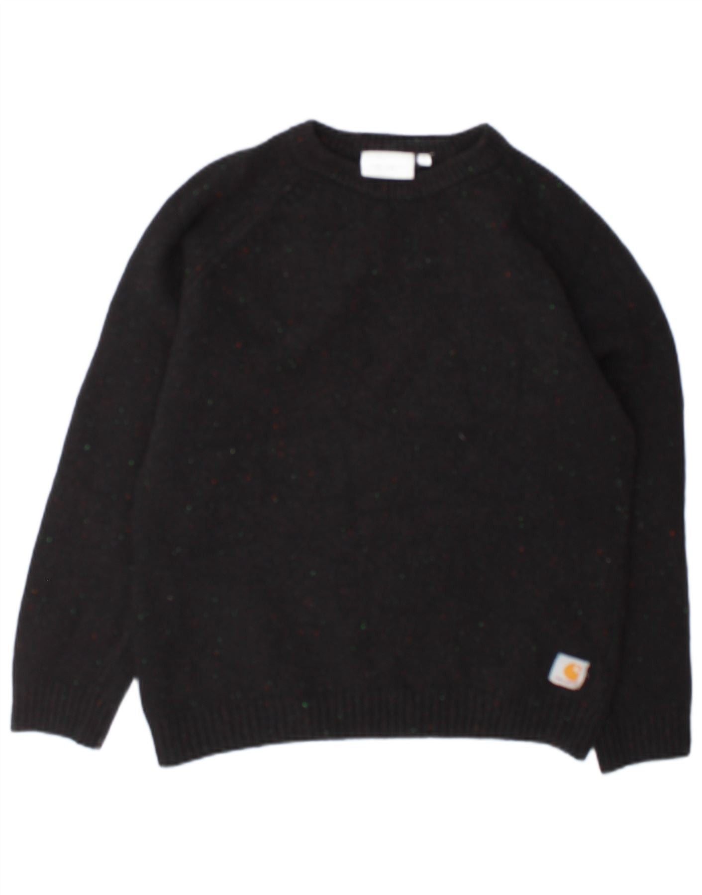 Carhartt Womens Crew Neck Jumper Sweater UK 14 Medium Black Flecked W Size M / US 6-8 / IT 42-44 - 1 Thumbnail