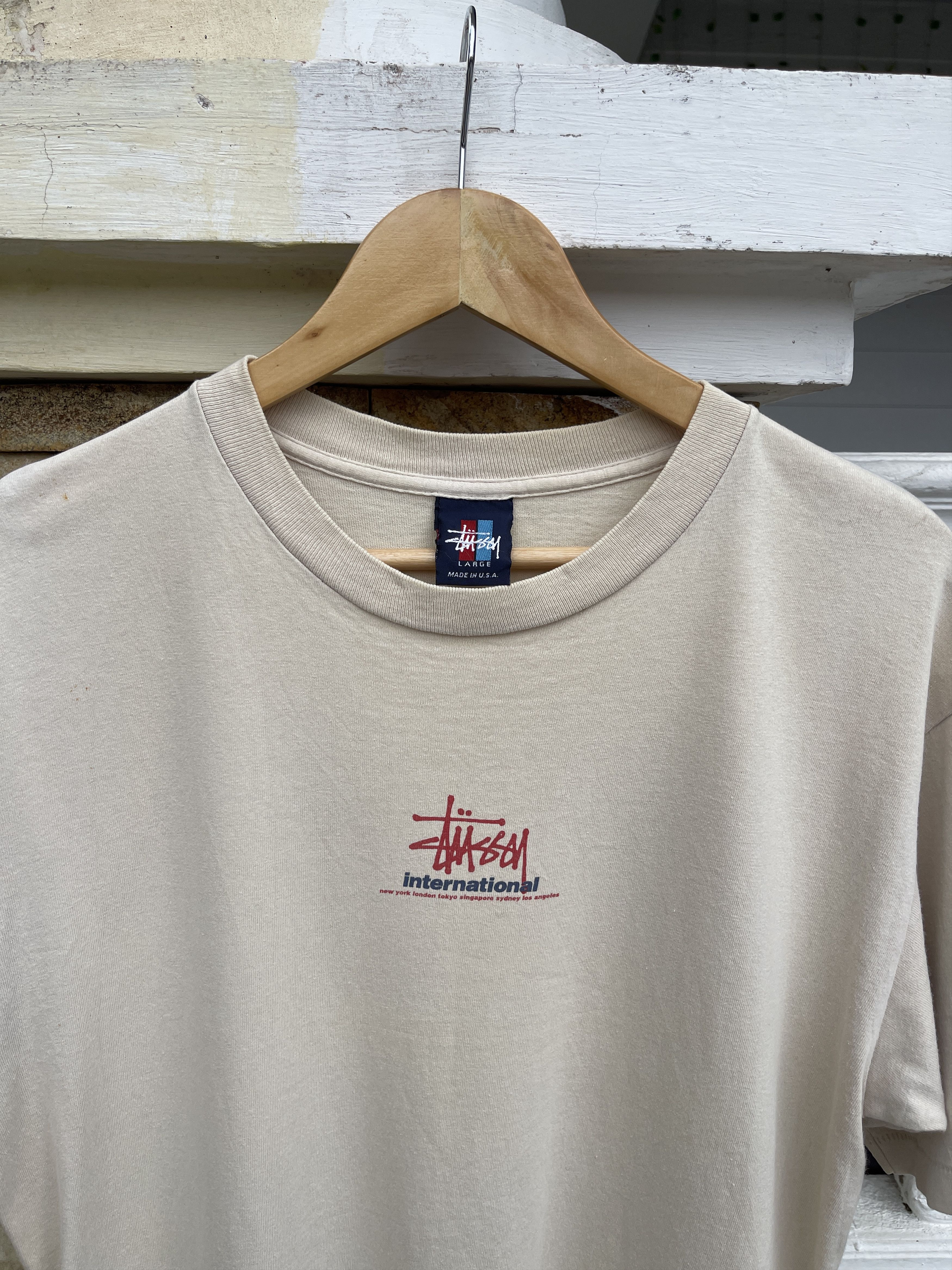 Stussy Rare🔥Vintage 90s Stussy Center Logo Tee Size US M / EU 48-50 / 2 - 1 Thumbnail